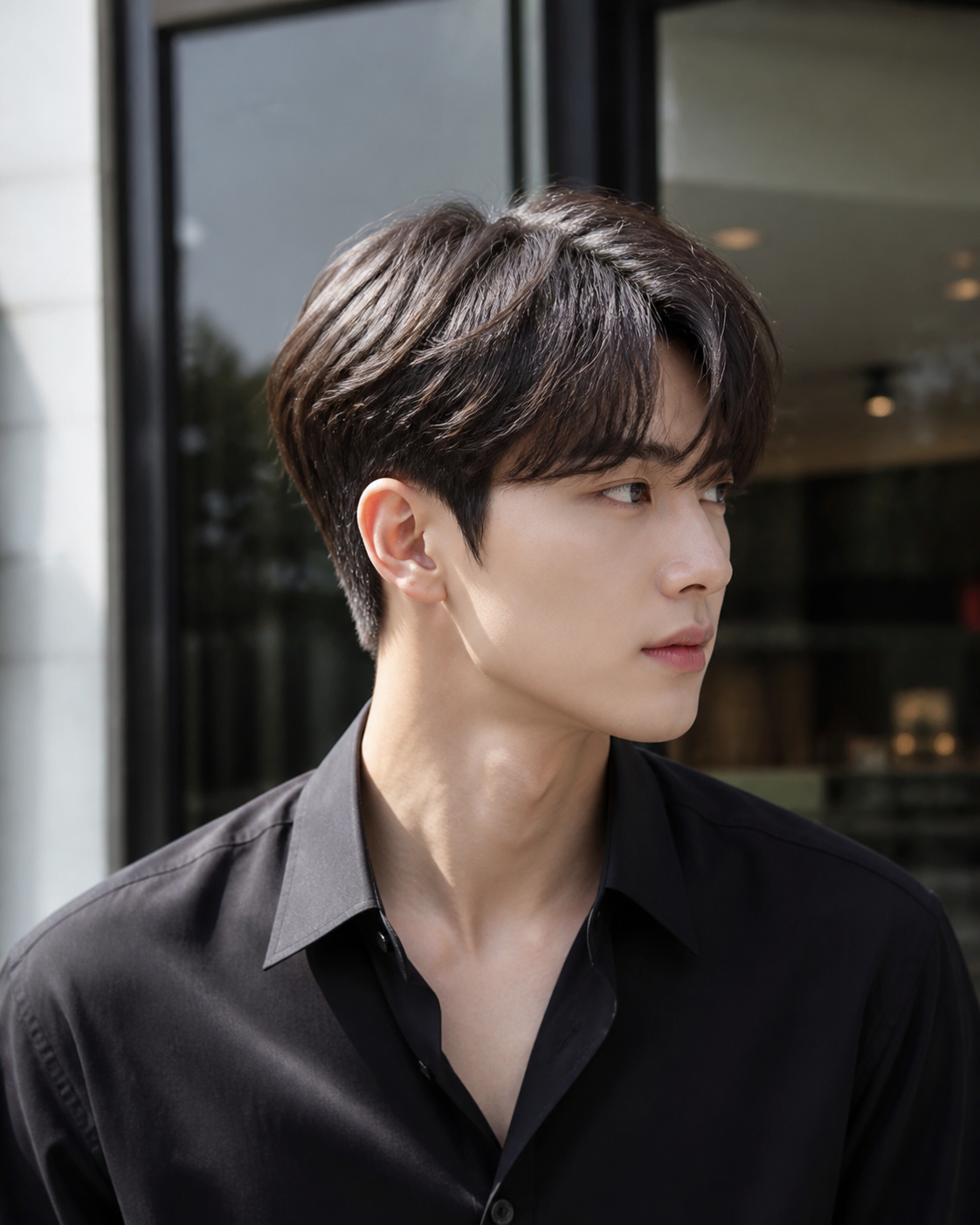 일상에서 세련되게 보이는 세미리프컷 분위기