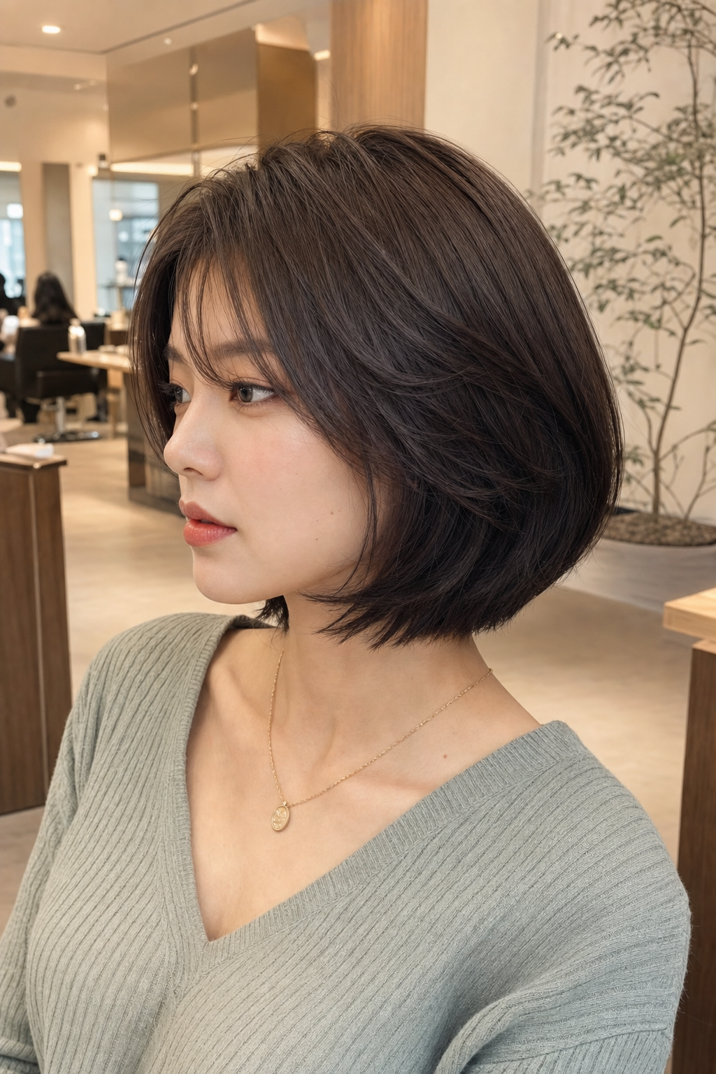 부스스함을 정리하는 단발 레이어드컷 스타일