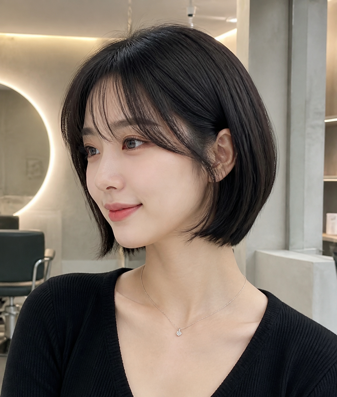 깔끔하고 세련된 숏단발 레이어드컷