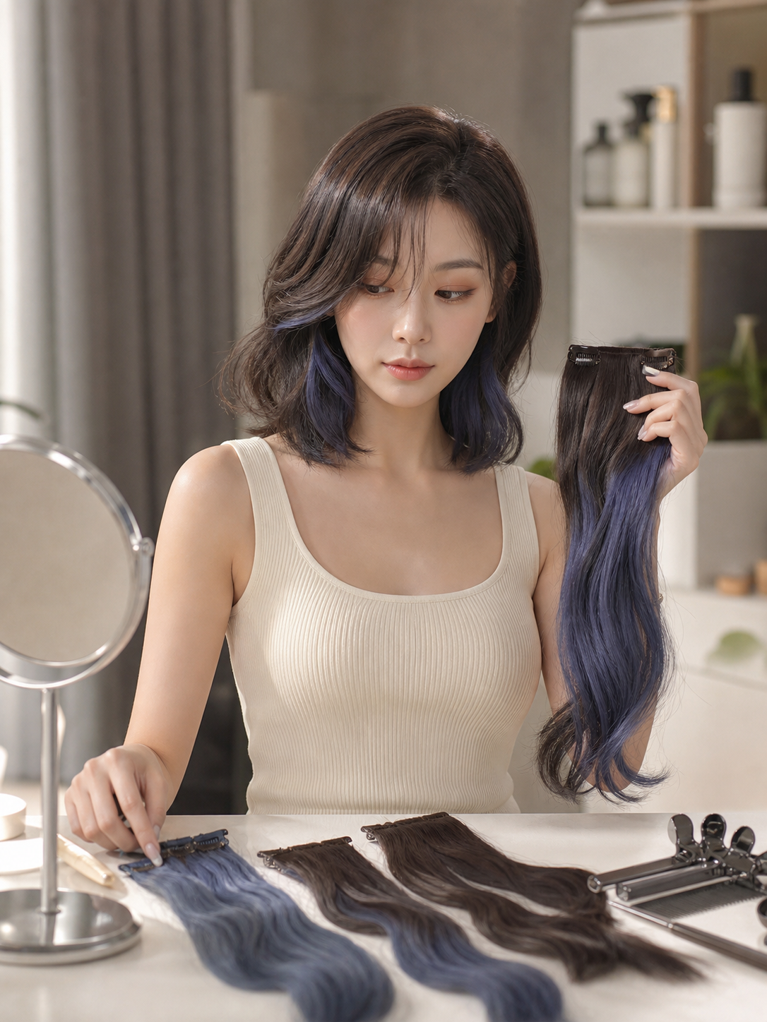 초보자도 참고하기 좋은 홈 셀프 착용 이미지