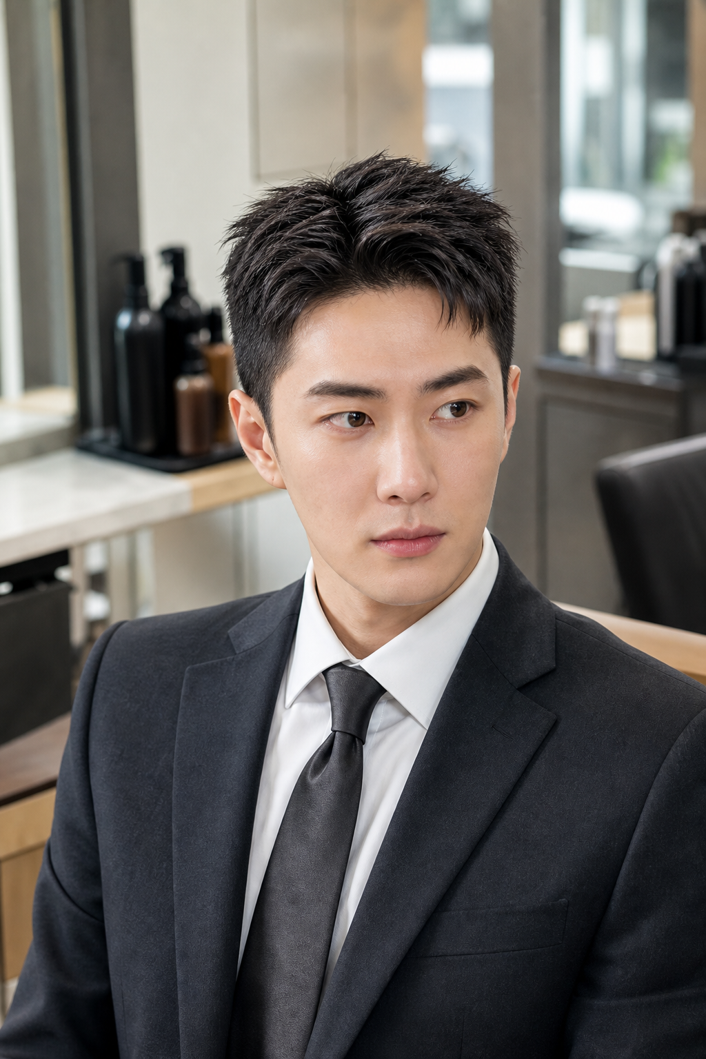 깔끔하고 세련된 오피스룩에 잘 어울리는 숏가일컷