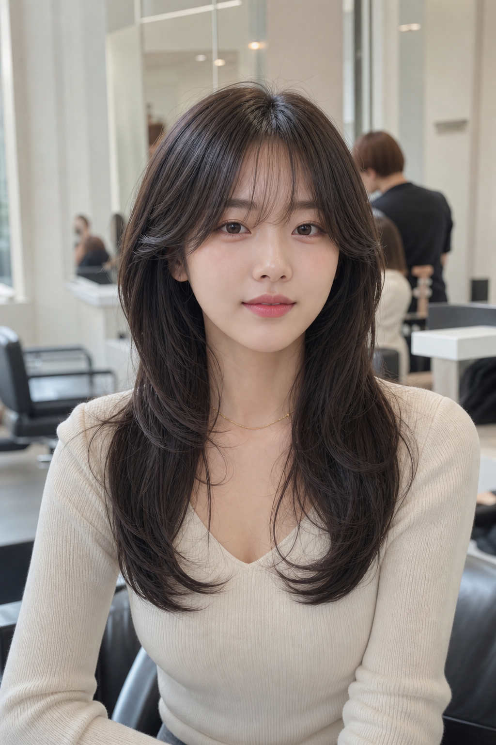 극손상모를 건강하고 윤기 있게 가꾼 헤어 클리닉 시술 후