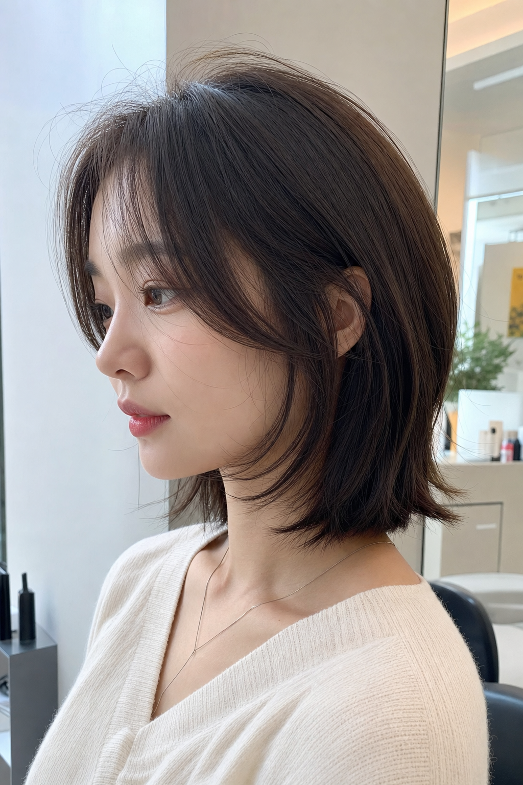 가벼운 질감이 핵심인 레이어드 허쉬컷