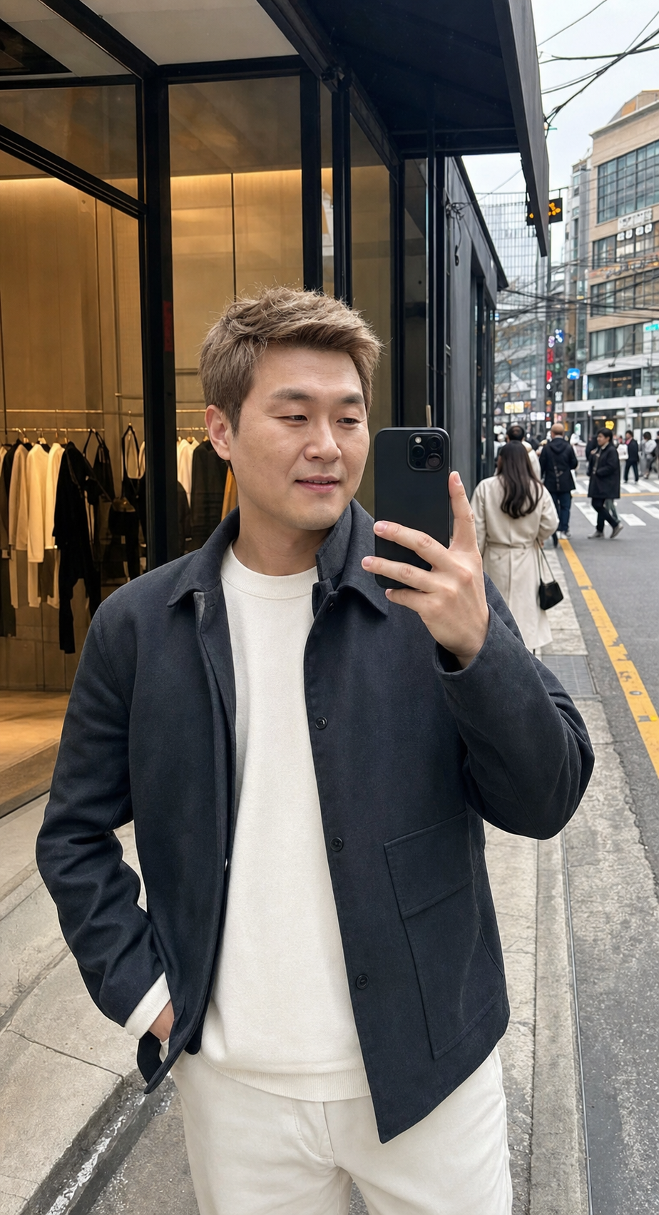편집샵 앞 반신 스냅