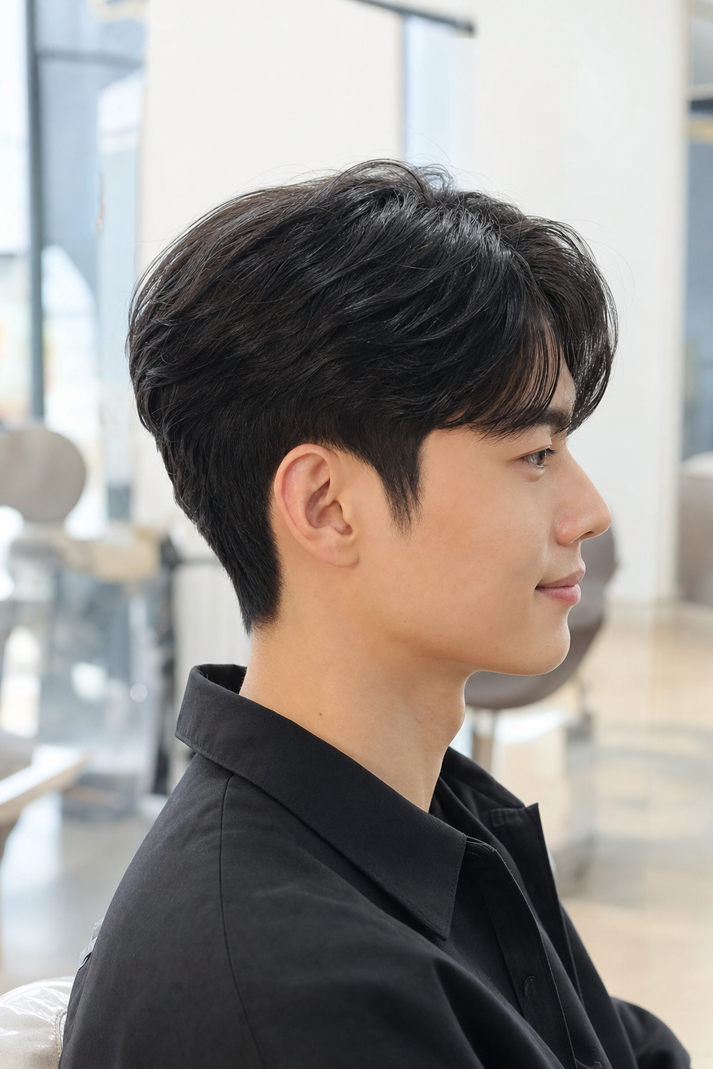 완성도 높은 가일컷으로 연출된 세련된 남성미