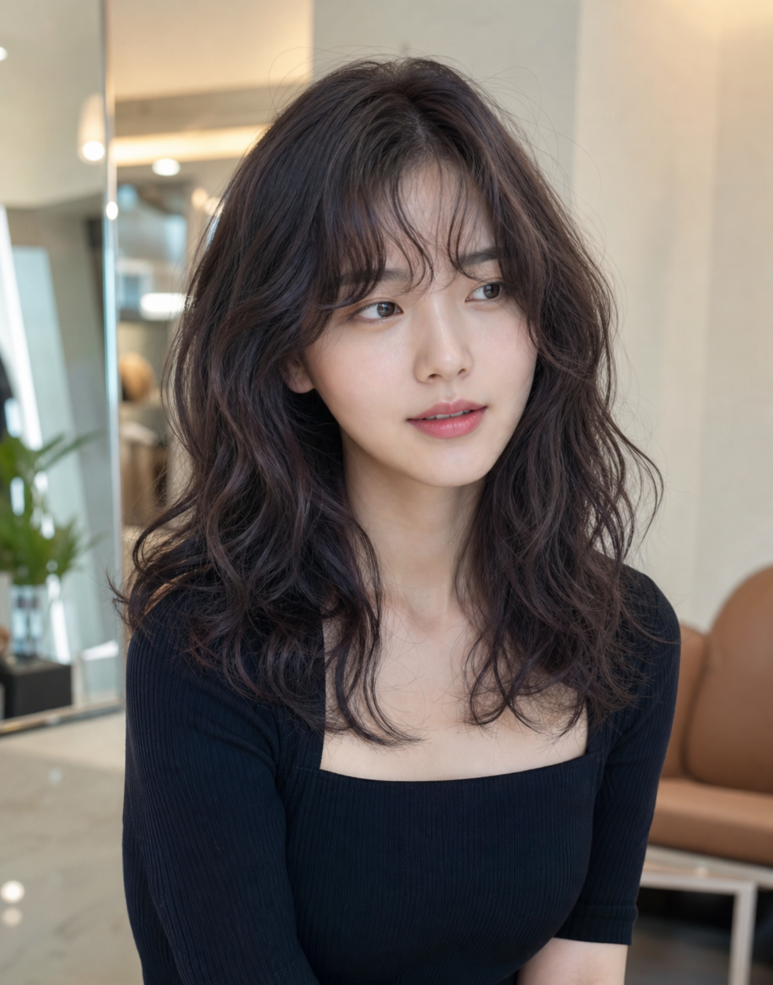 가벼운 질감이 살아 있는 레이어드컷 스타일