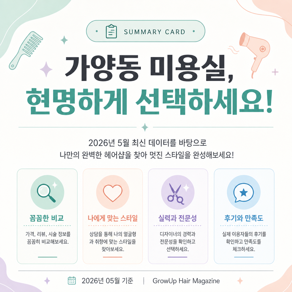 가양동 미용실, 현명하게 선택하세요! — 2026년 5월 최신 데이터를 바탕으로 나만의 완벽한 헤어샵을 찾아 멋진 스타일을 완성해보세요!