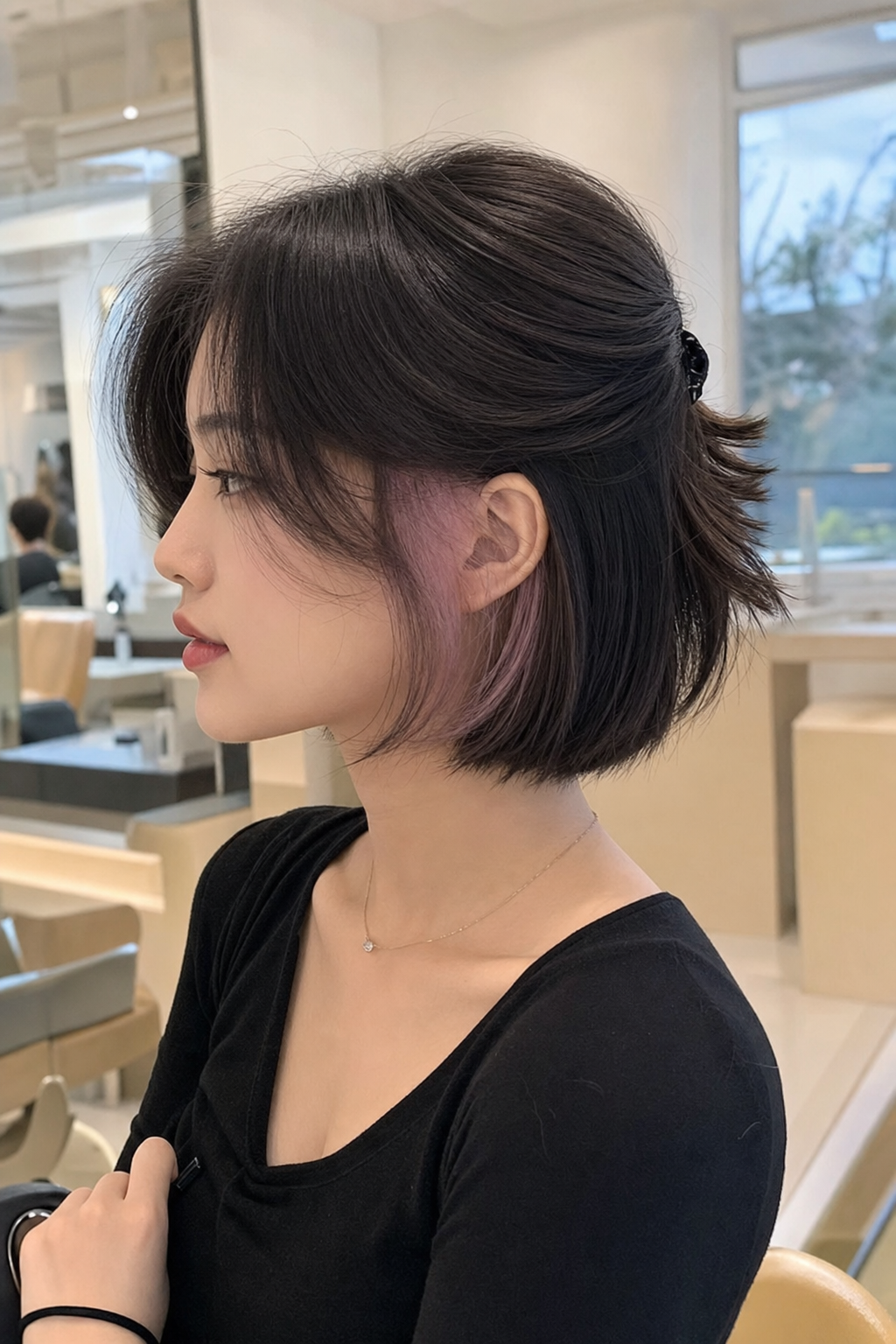 숨겨진 매력이 돋보이는 시크릿 투톤 염색