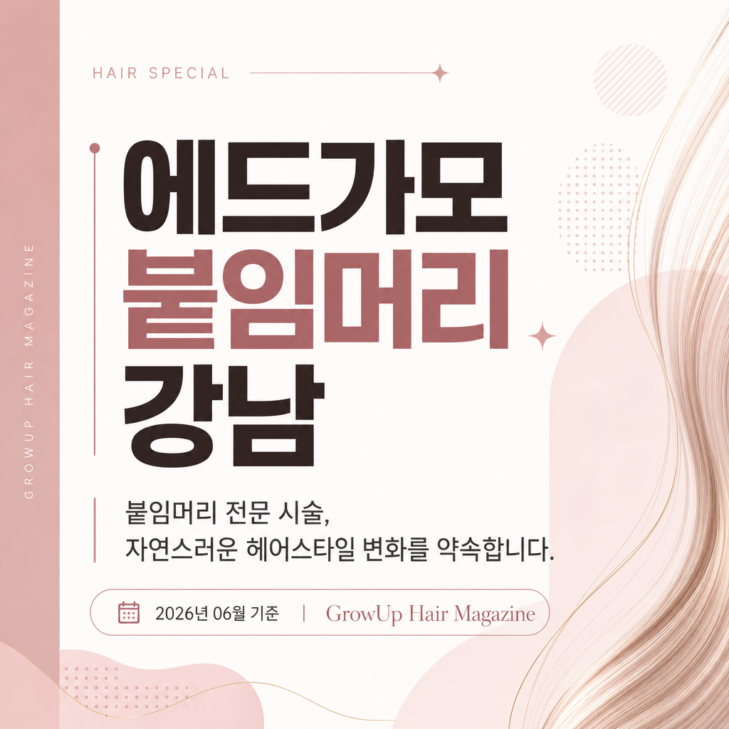 에드가모붙임머리 강남 — 붙임머리 전문 시술, 자연스러운 헤어스타일 변화를 약속합니다.