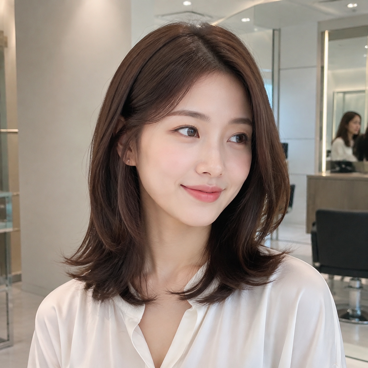 거지존을 깔끔하게 넘어가는 중단발 스타일