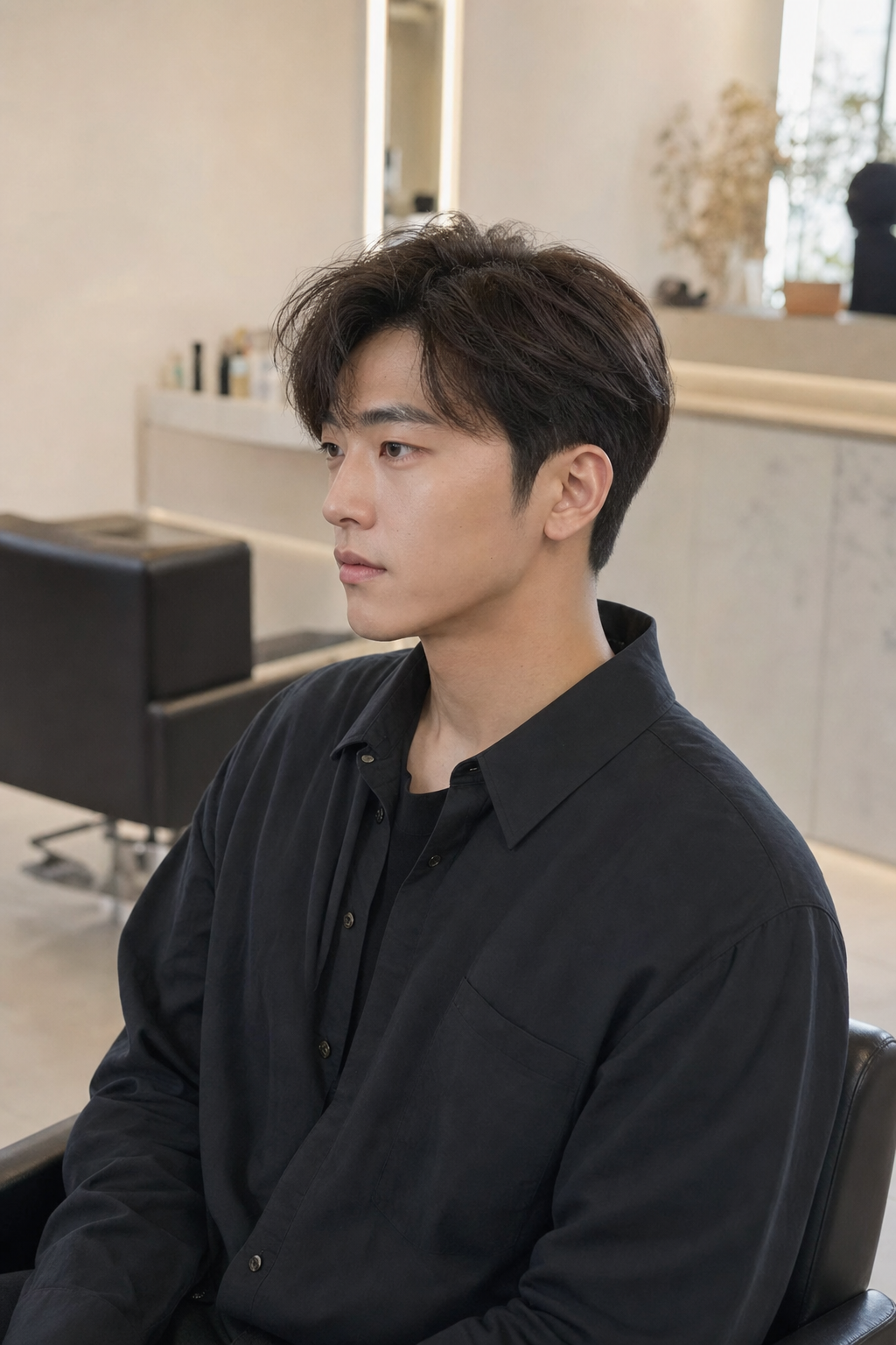 김선호 배우의 '의원님이' 헤어스타일과 유사한 내추럴 소프트 댄디컷