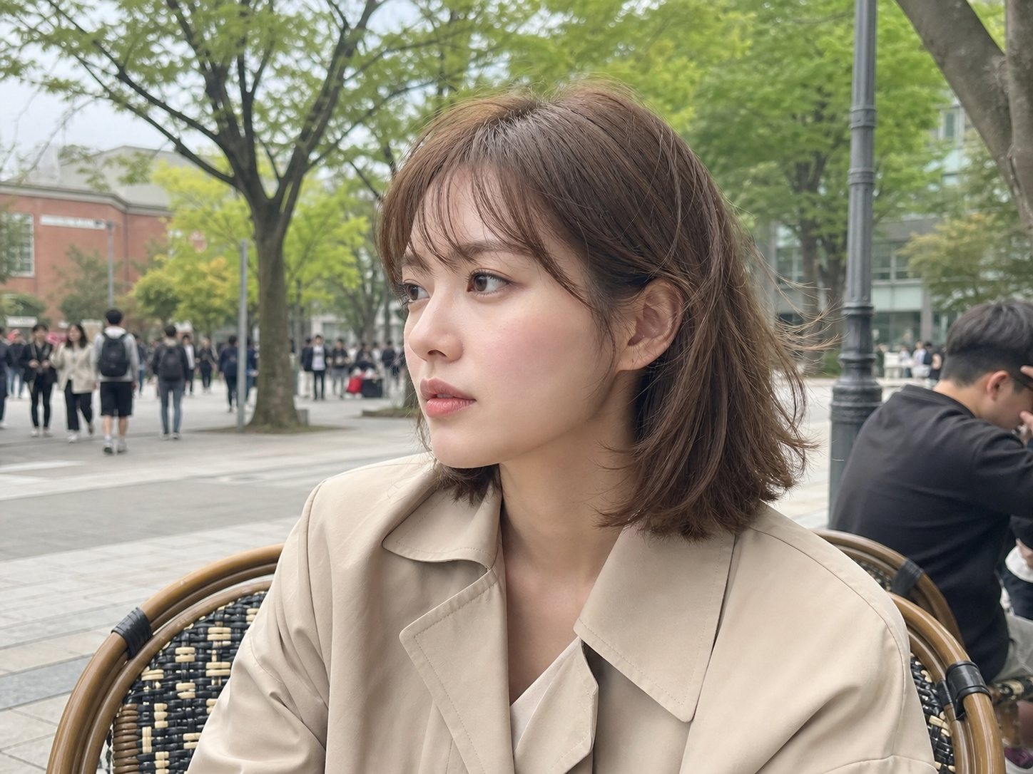 걸을 때도 깔끔하게 떨어지는 실루엣