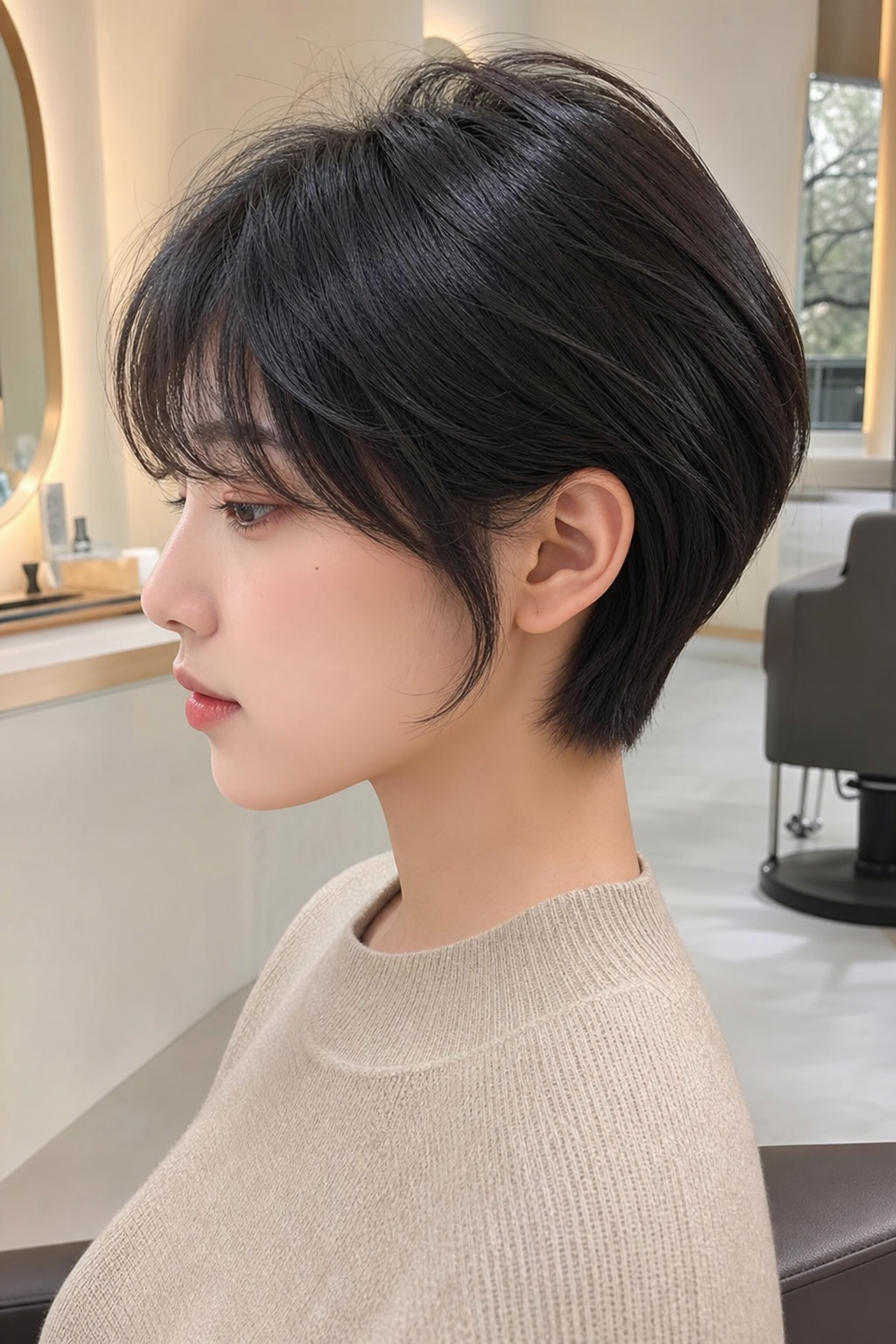 도시적인 매력을 강조한 숏컷
