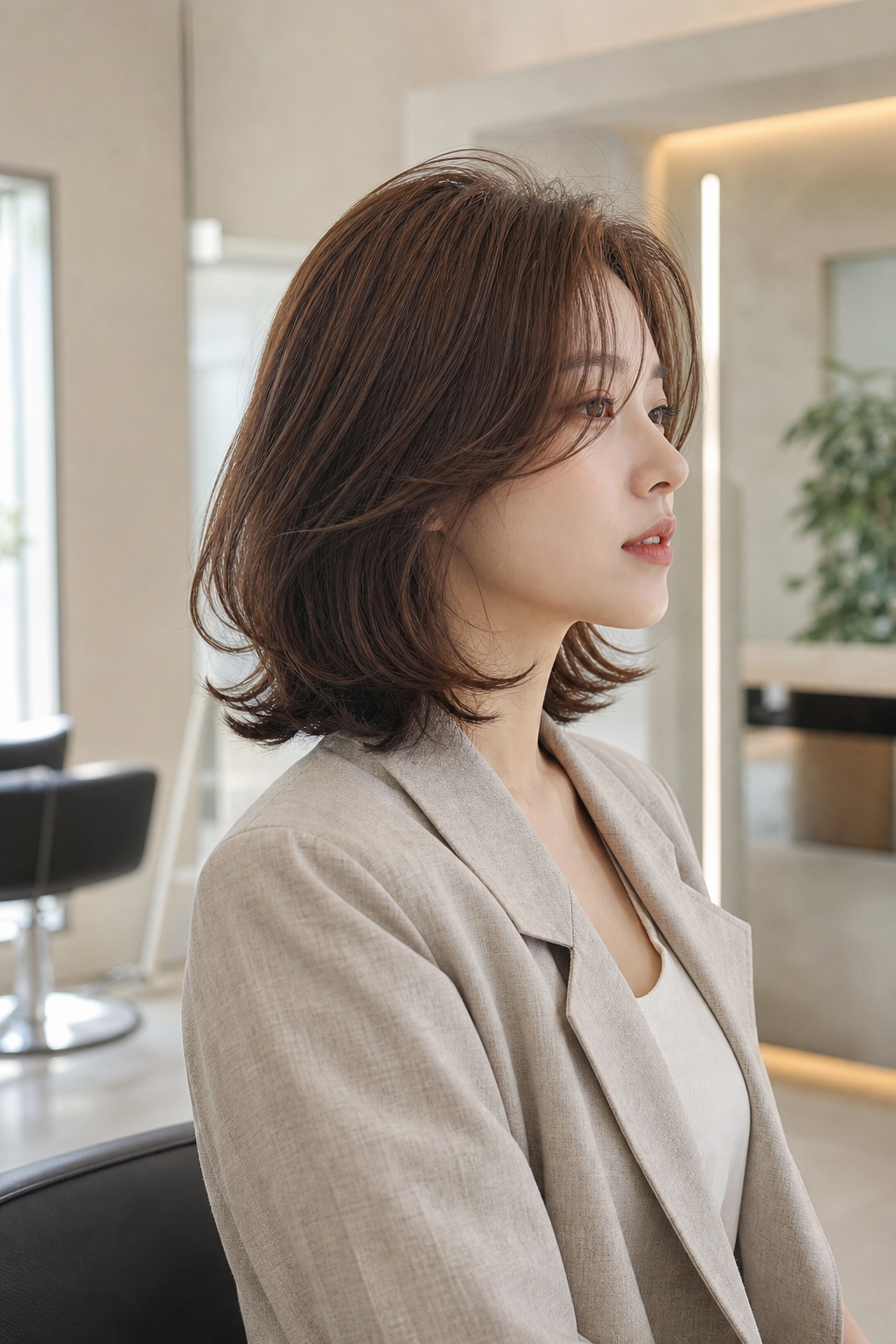 얼굴형에 맞춰 세련되게 연출된 여자 짧은 숏컷