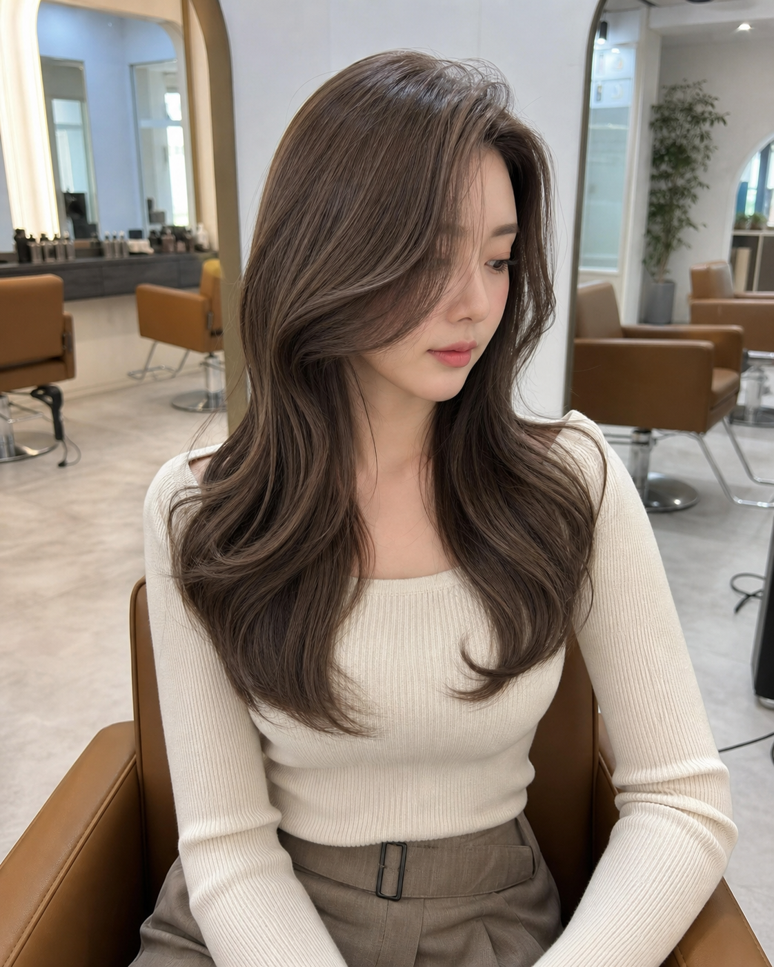 애쉬 브라운과 S컬 바디펌