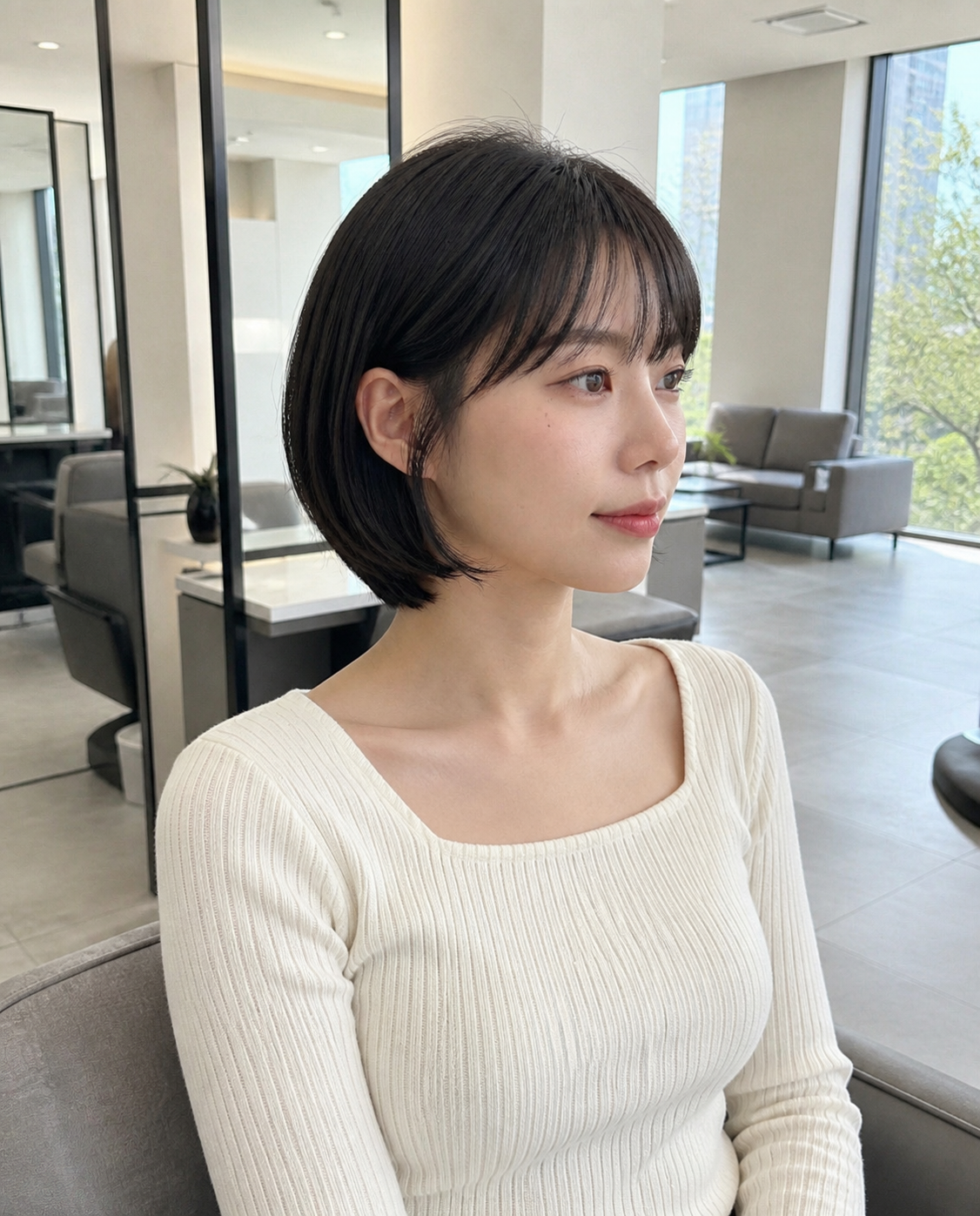 청결 관리가 잘 된 미용실 내부