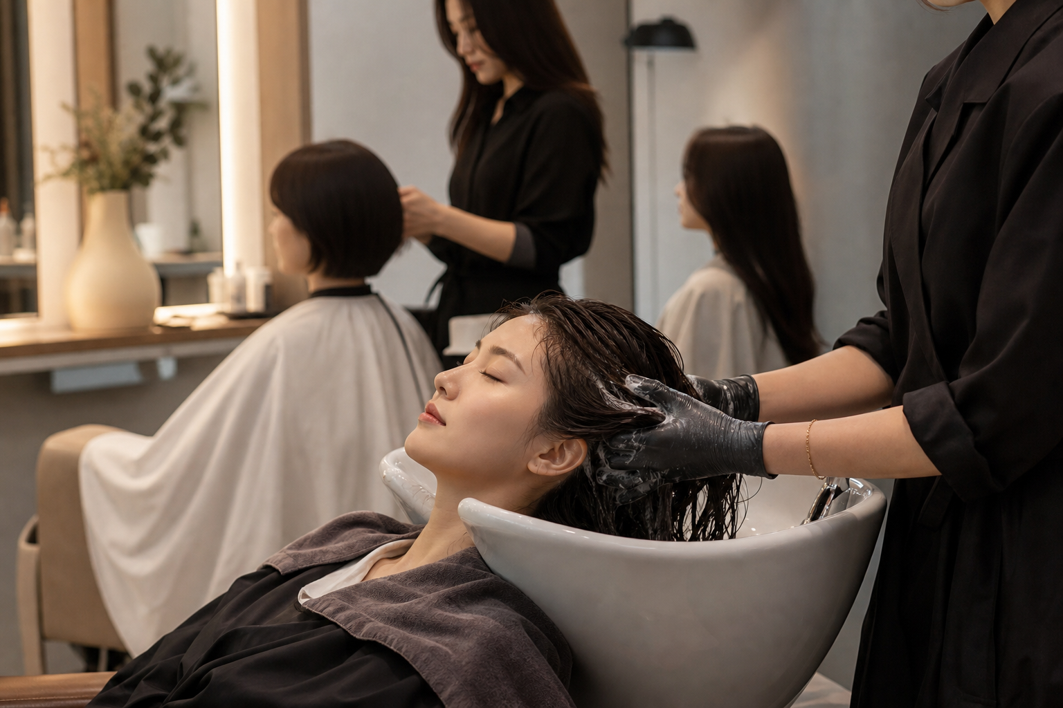 편안하고 세련된 공간에서 특별한 헤어 시술을 경험하세요.
