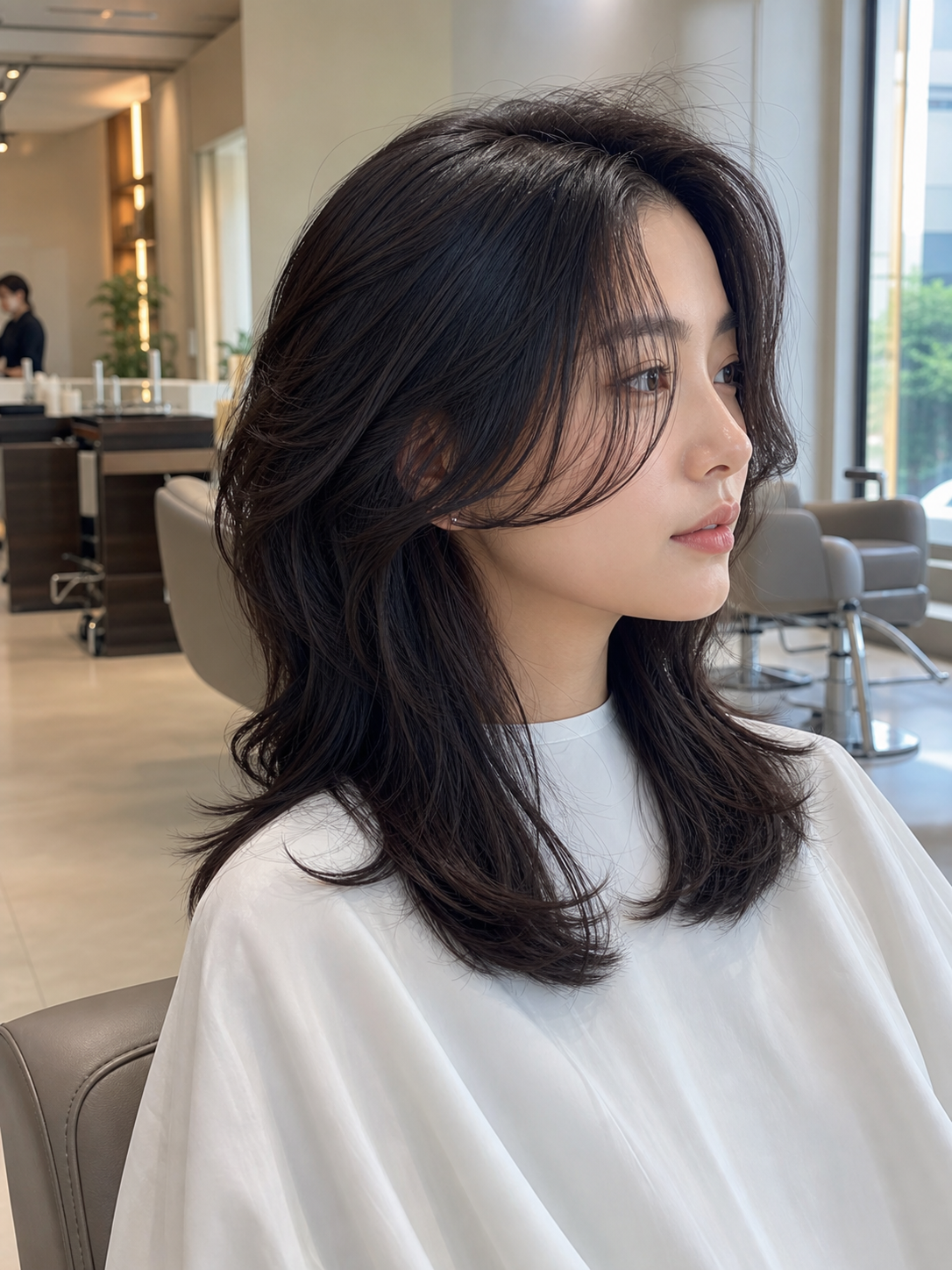 정수리 볼륨은 과하지 않고 옆선이 살아나는 상담용 스타일