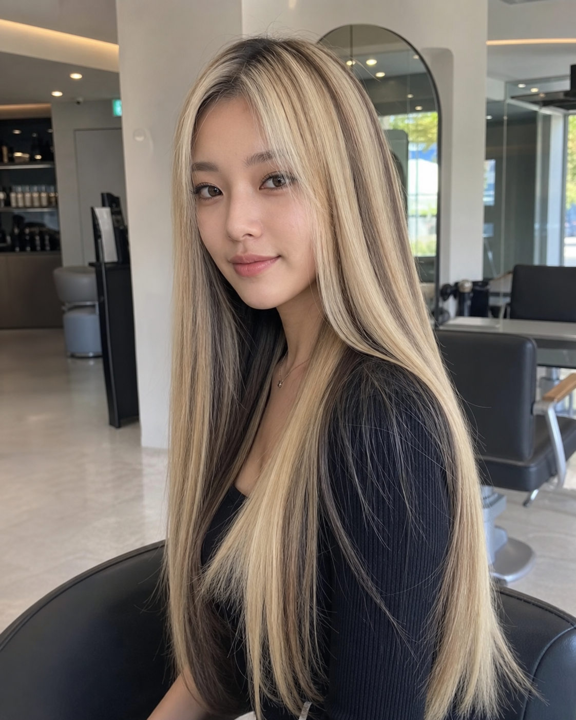 극적인 이미지 변신을 위한 금발 염색