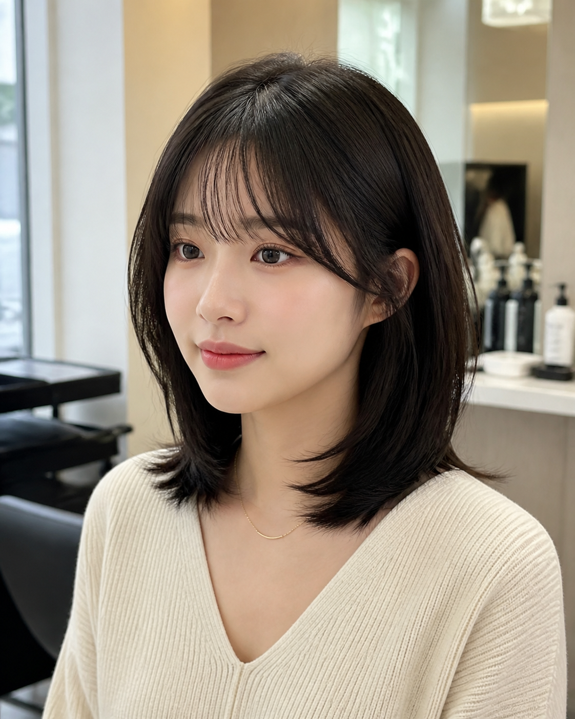 손질이 쉬워 보이는 단발 레이어드펌 스타일