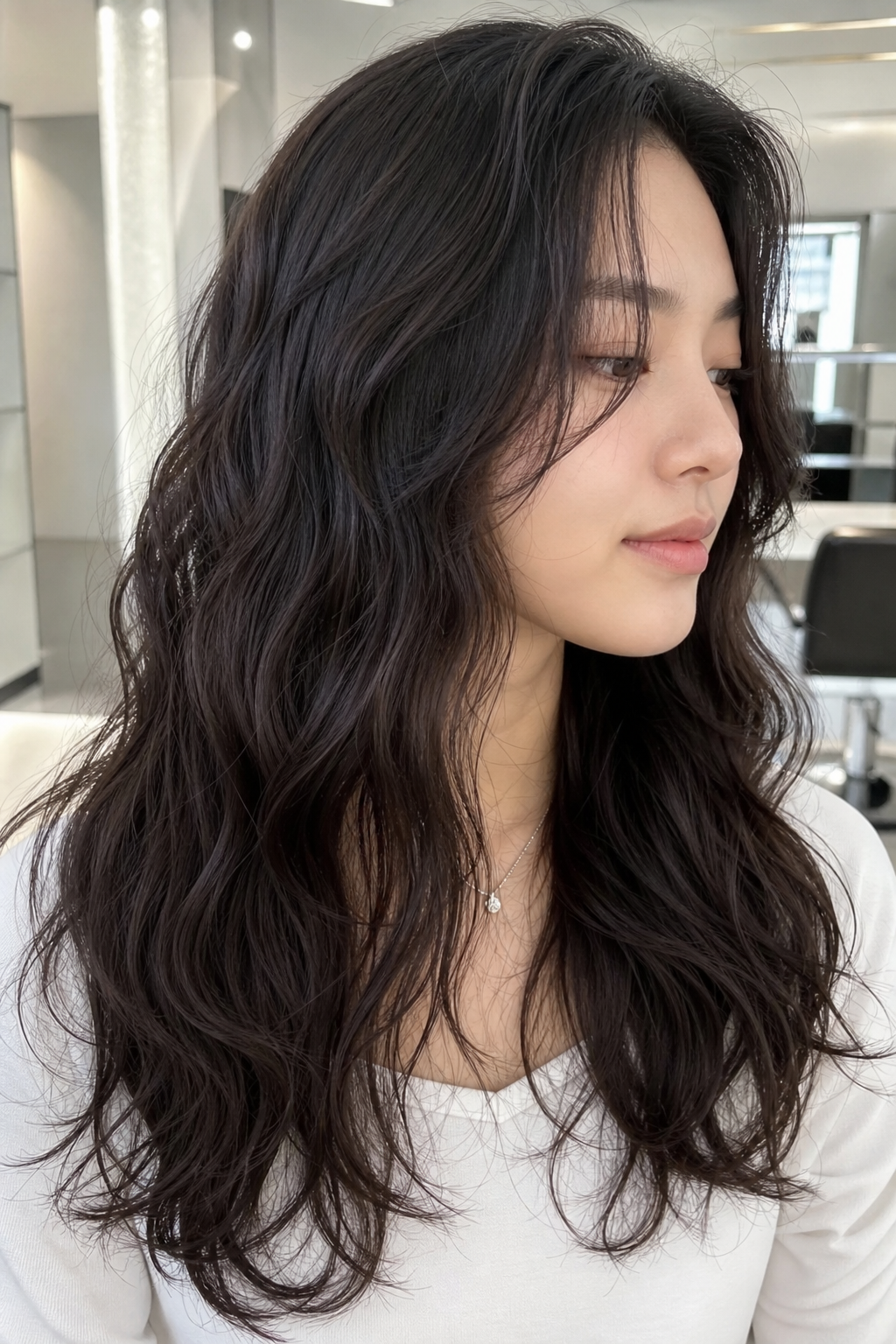 자연스러우면서도 탄력 있는 '저손상 히피펌' 컬 디테일