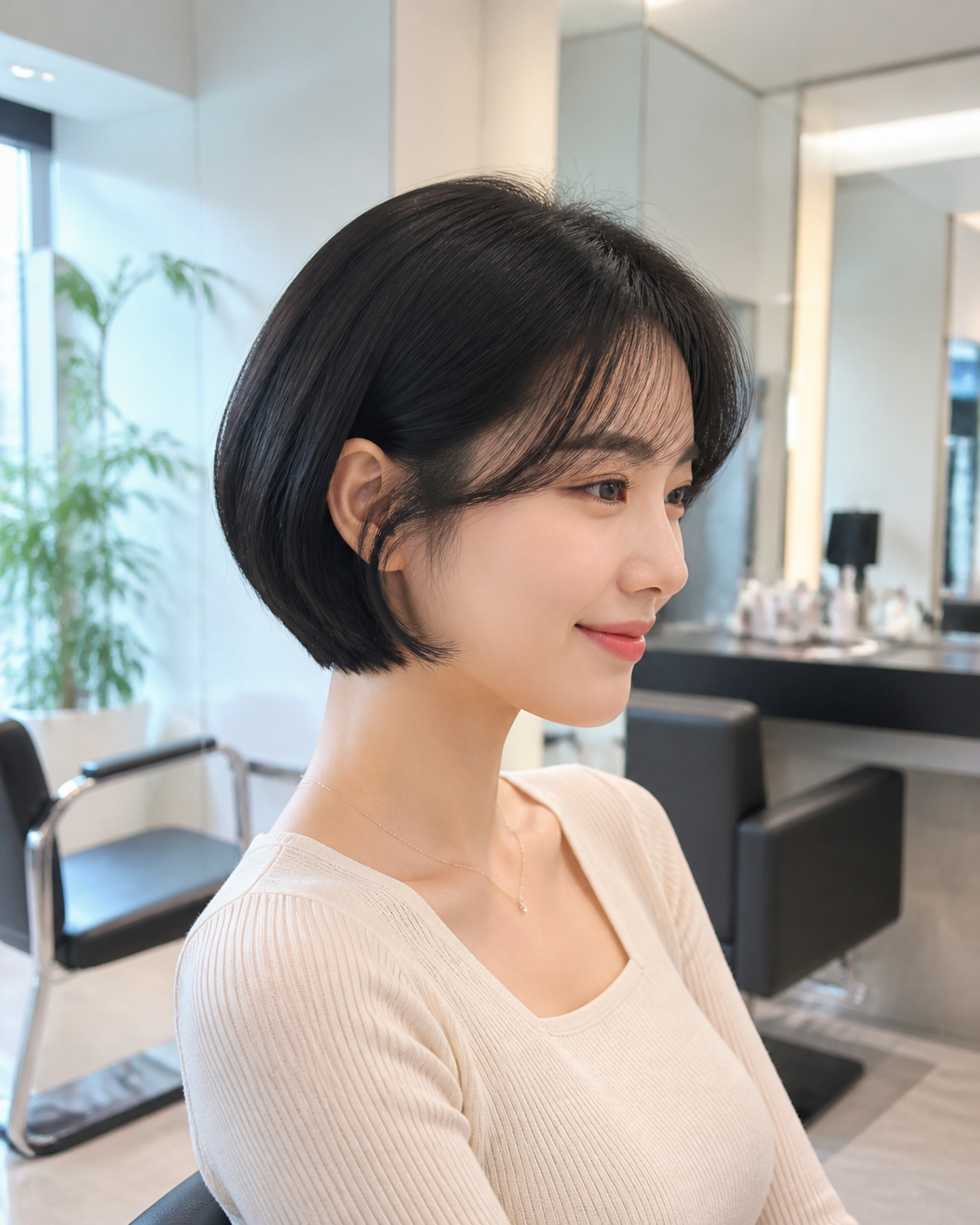 미용실에서 상담 전 참고하기 좋은 단발 스타일 이미지