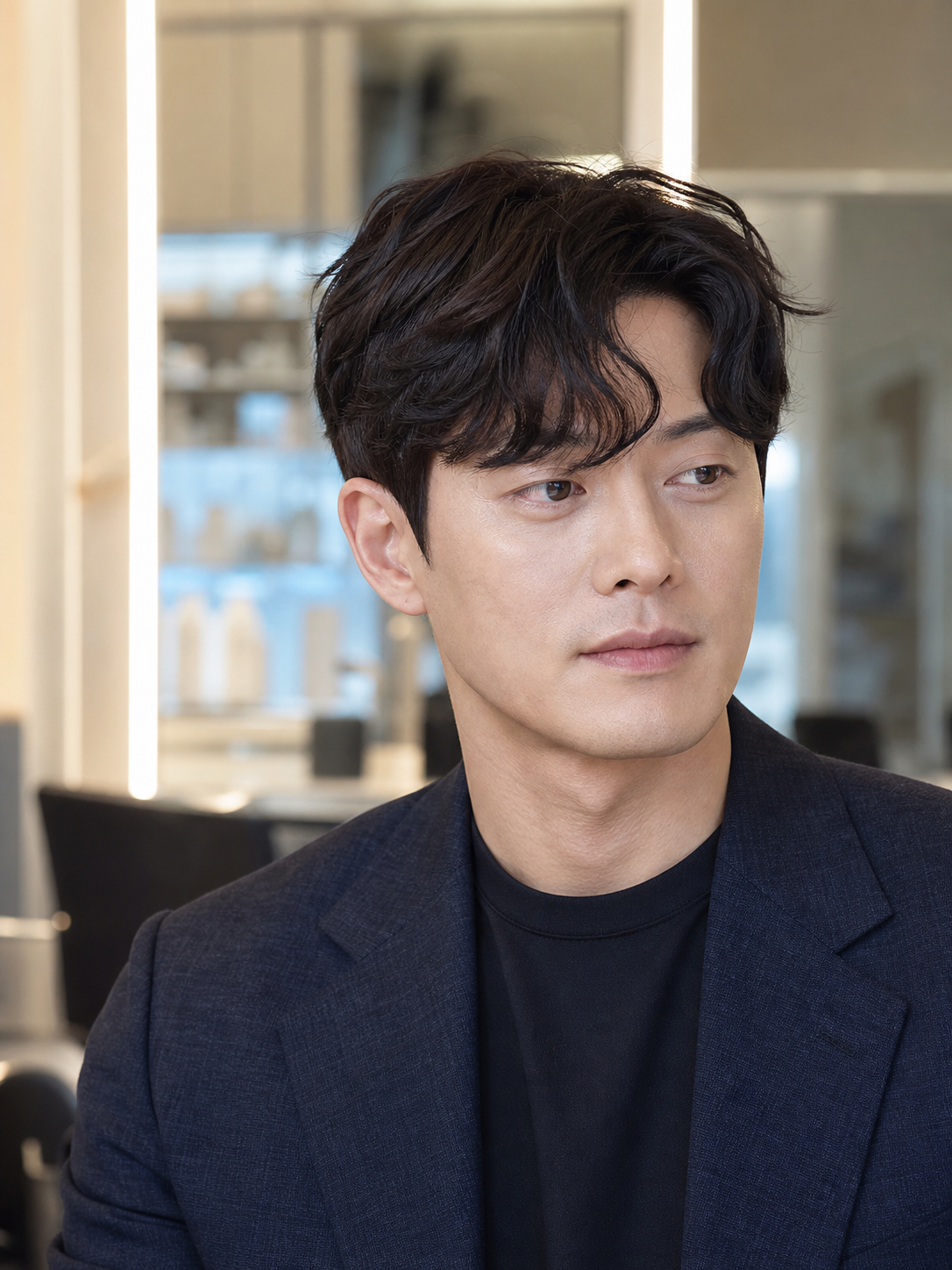 30대, 40대 남성에게 어울리는 자연스러운 애즈 가르마펌
