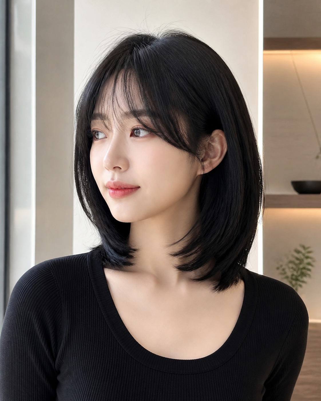 하이 레이어드C컬펌의 세련된 분위기