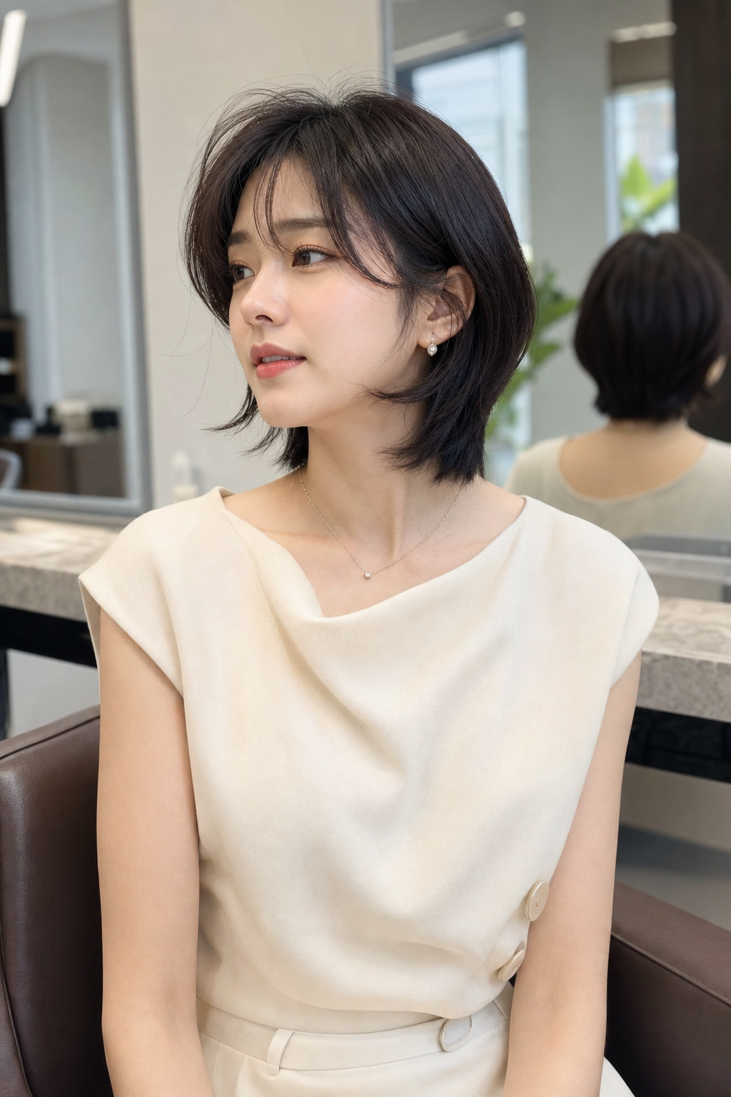 한예리 '내추럴 시크' 미디움 단발 스타일
