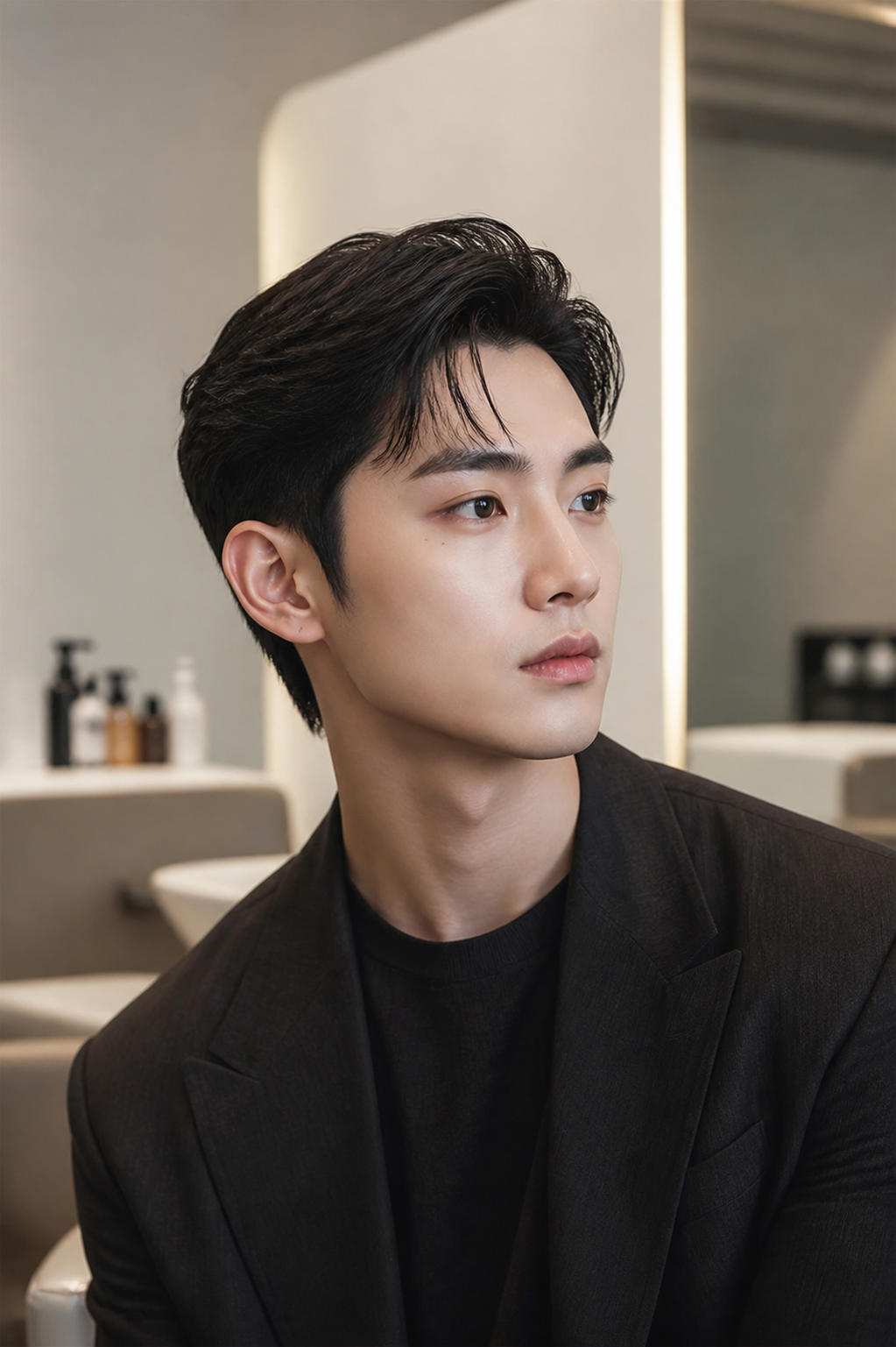 감성적인 분위기의 리프컷