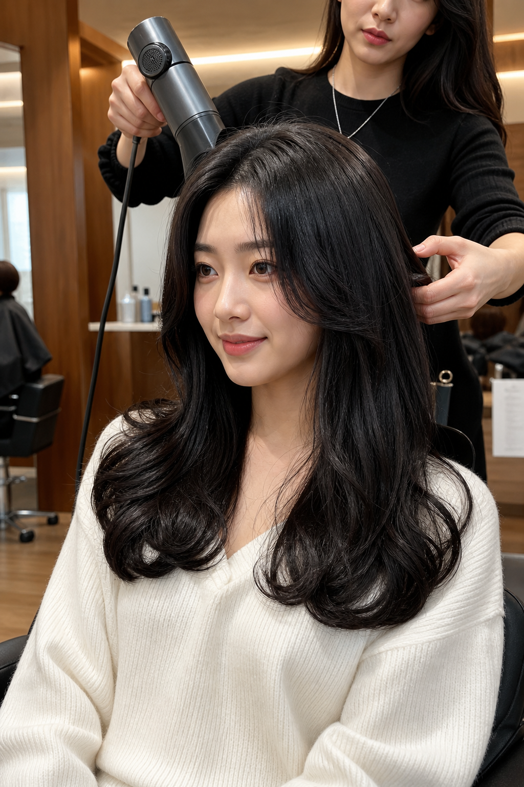 전문 헤어 디자이너의 섬세한 손길로 완성되는 스타일