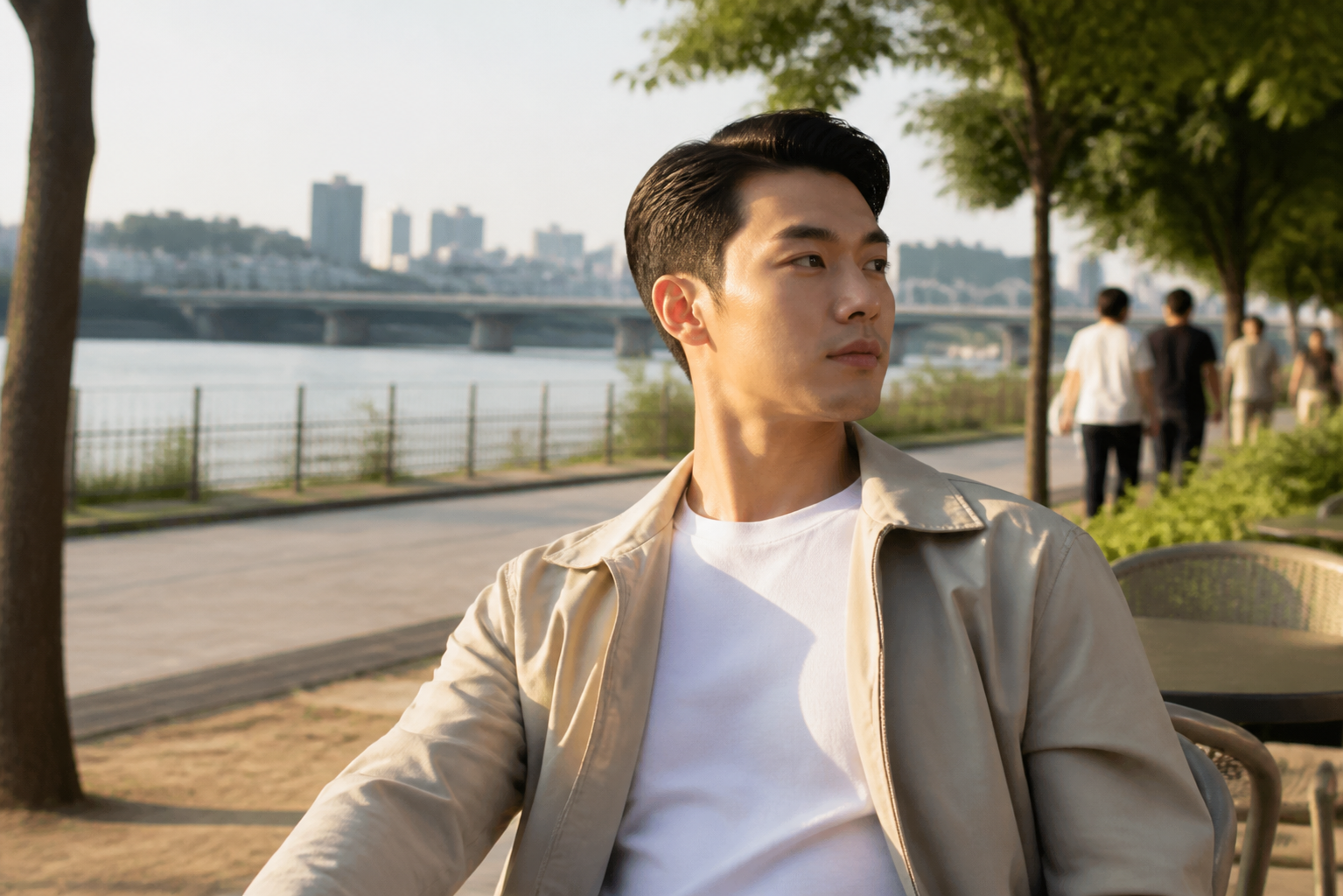 한강공원 걷는 스냅