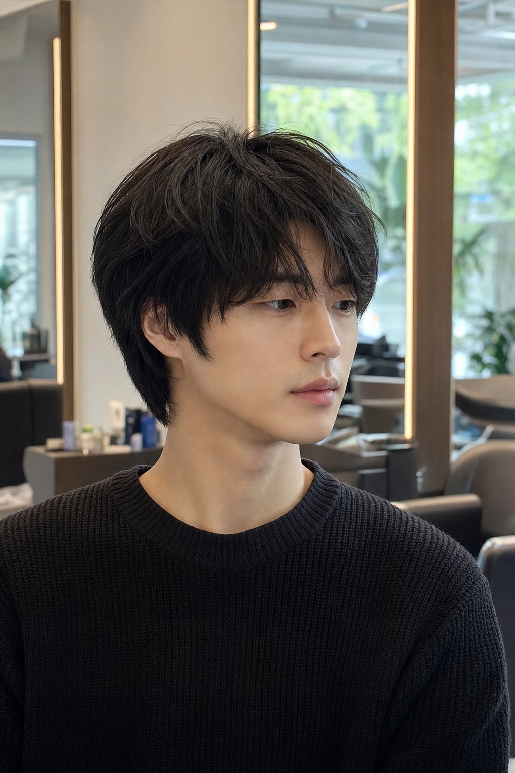 차준환 스타일의 자연스러운 리프펌