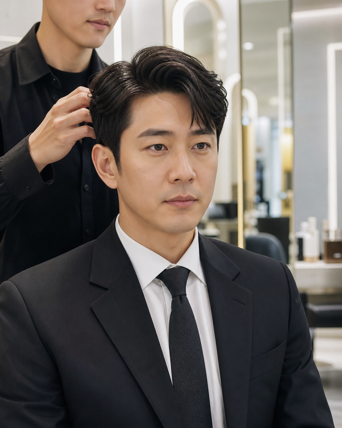 지성 헤어스타일 상담 가이드: 판사 이한영 단정 가르마컷