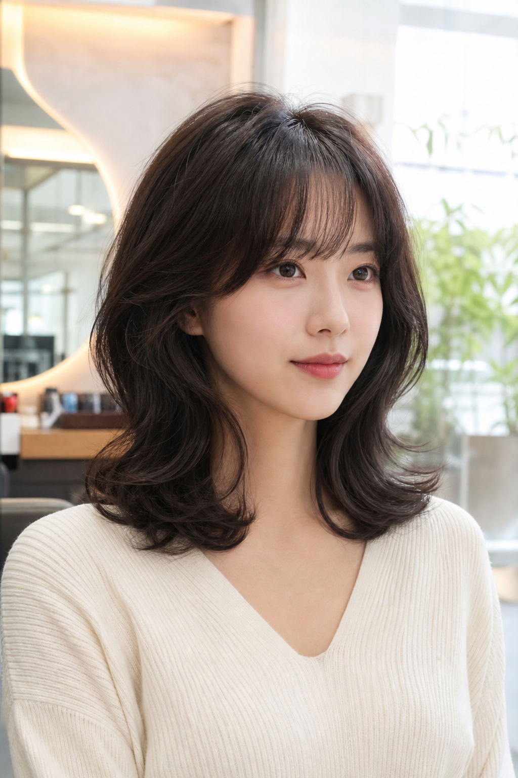 우아함과 귀여움을 동시에 잡는 발롱펌 스타일