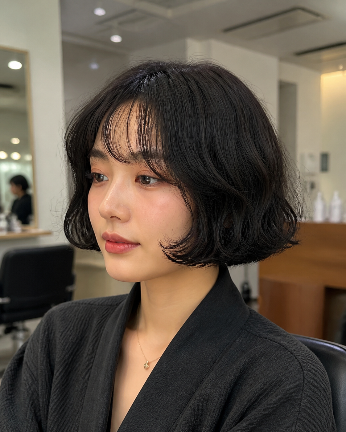 자연스러운 질감이 살아 있는 빈티지펌 스타일