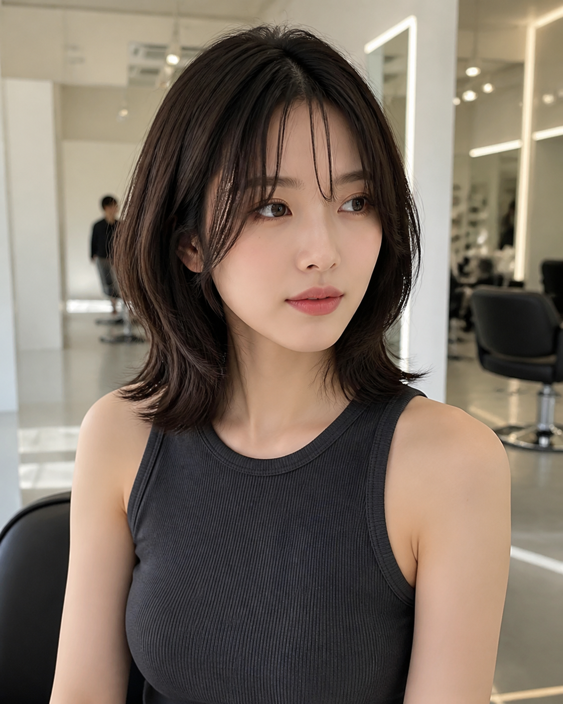 가장 많이 언급된 중단발 레이어드컷