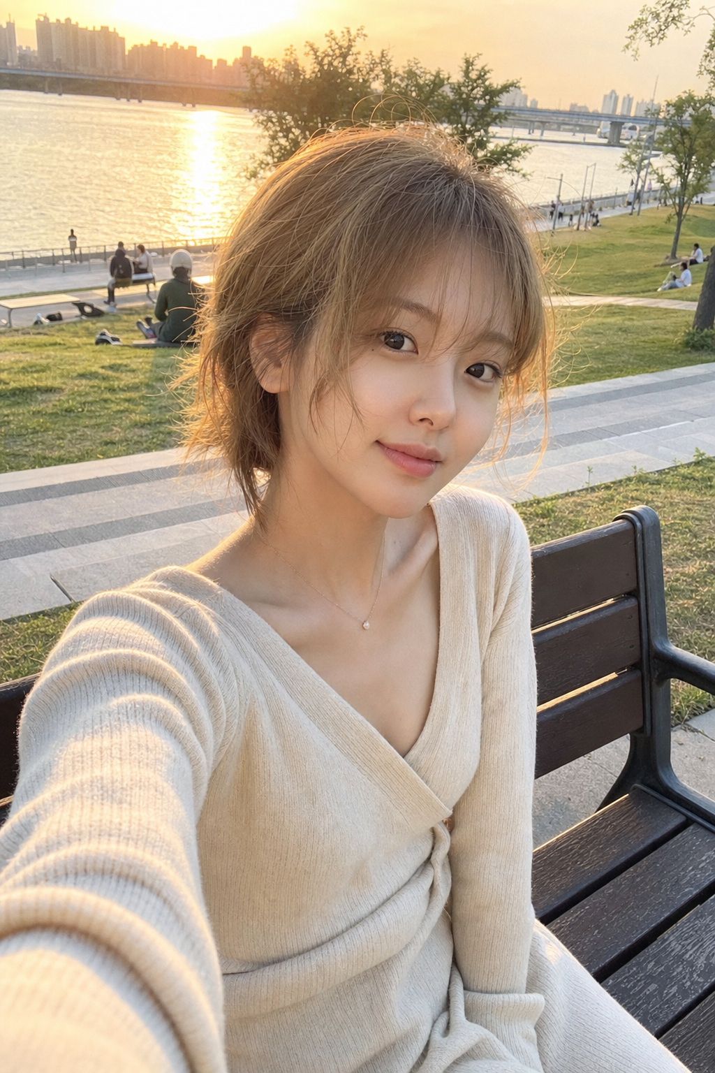 묶어도 예쁜 단정한 얼굴선