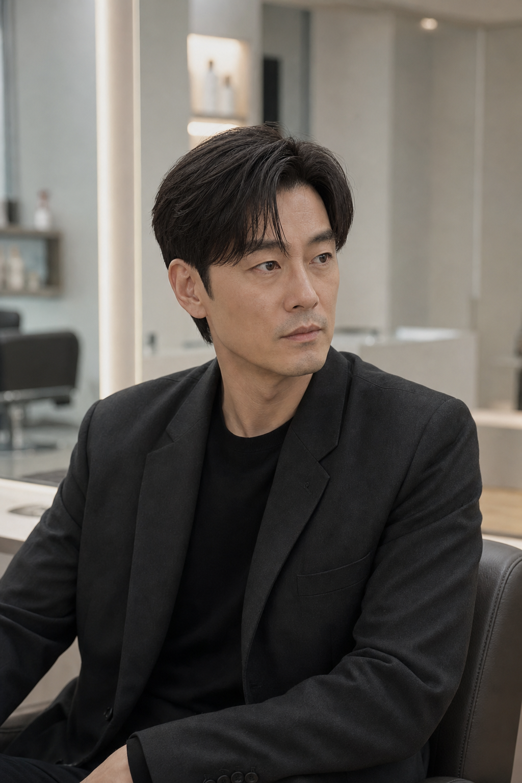 박해수 배우의 '허수아비' 속 내추럴 댄디컷 스타일