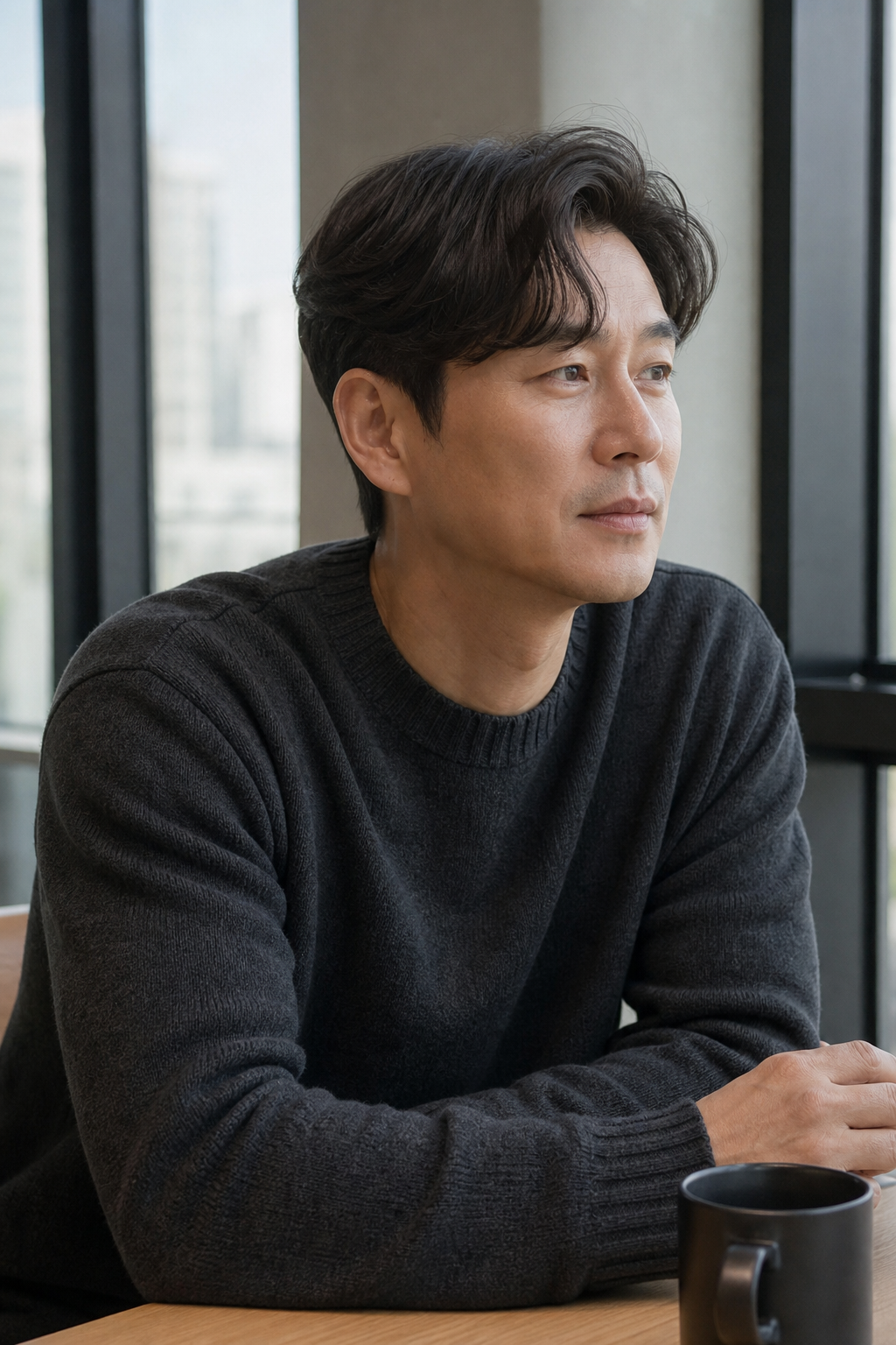 다양한 연령대에 어울리는 투블럭 가르마펌