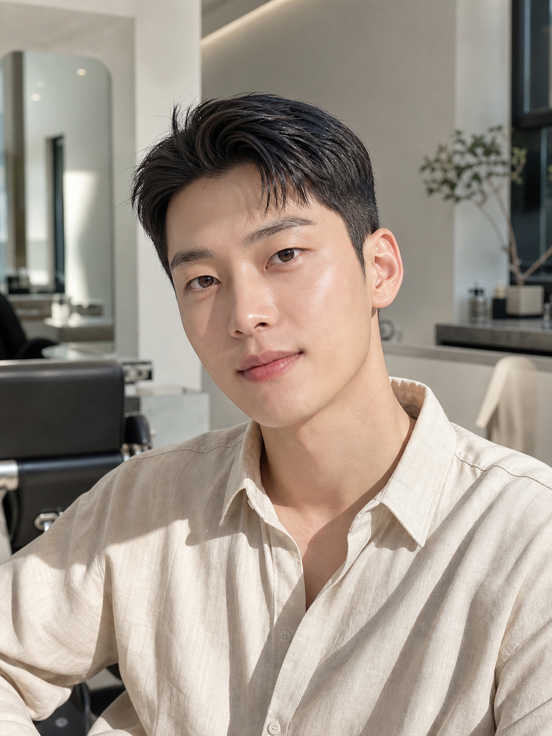 자연스러운 멋을 살린 숏가일컷 스타일