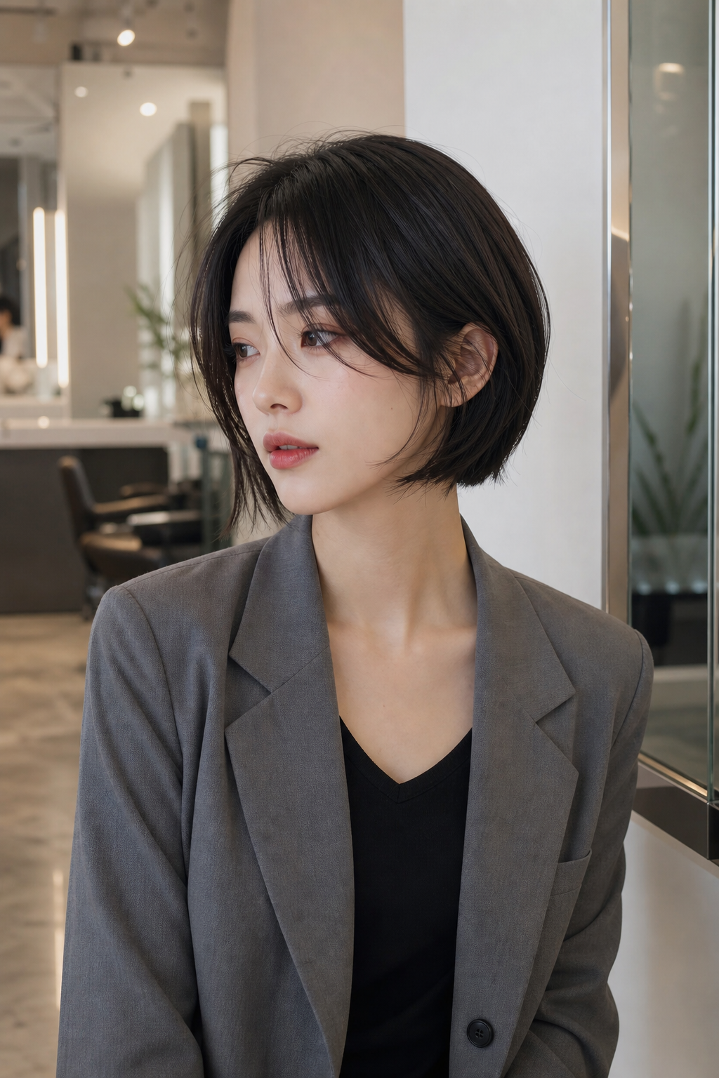 신예은의 세련된 숏컷 스타일