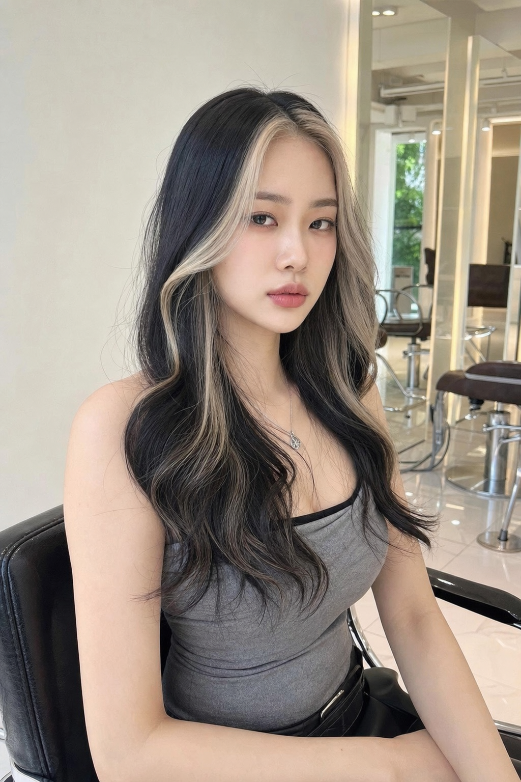 얼굴선을 살려주는 브릿지염색으로 트렌디한 스타일을 연출해보세요.