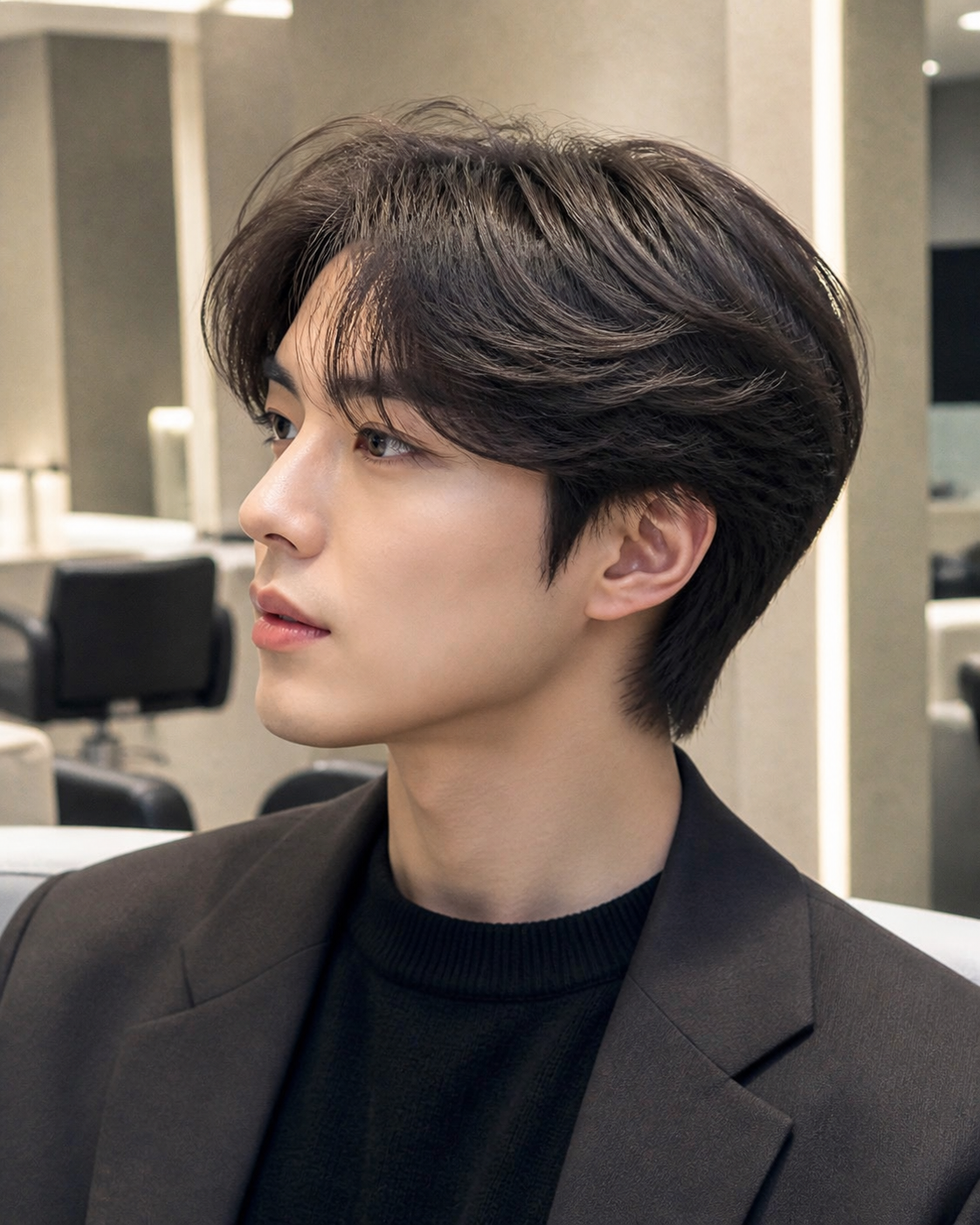 부드럽고 세련된 인상을 주는 애쉬브라운 스타일