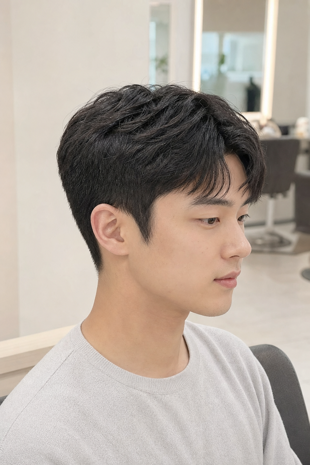 단정한 짧은 텍스처 숏가일 스타일