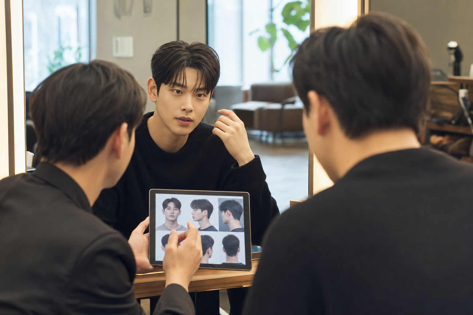 부평남자미용실 선택에서 중요한 상담 장면