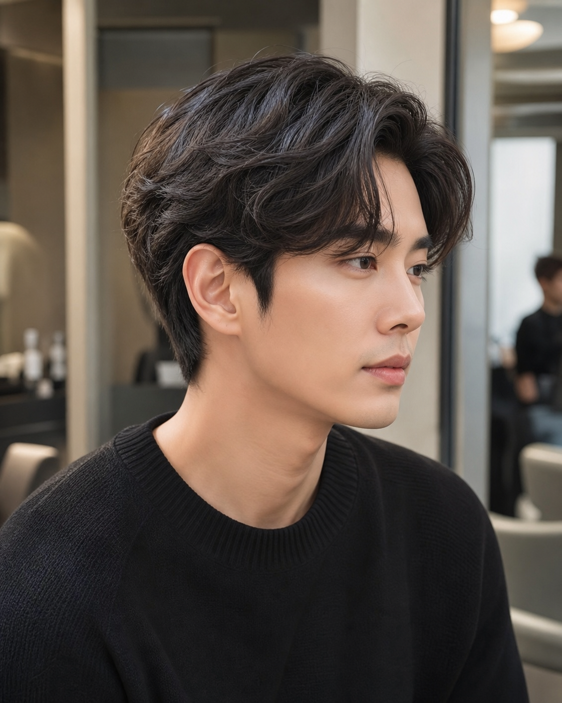 정교한 컬감과 높은 유지력의 아이롱 가르마펌