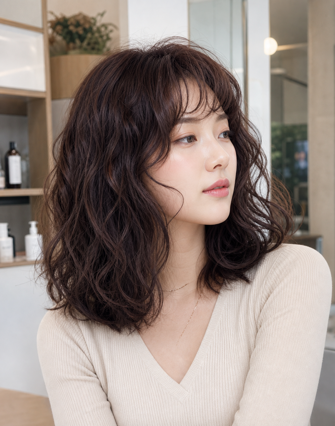 깔끔하게 정돈된 남성 댄디컷과 다운펌 스타일