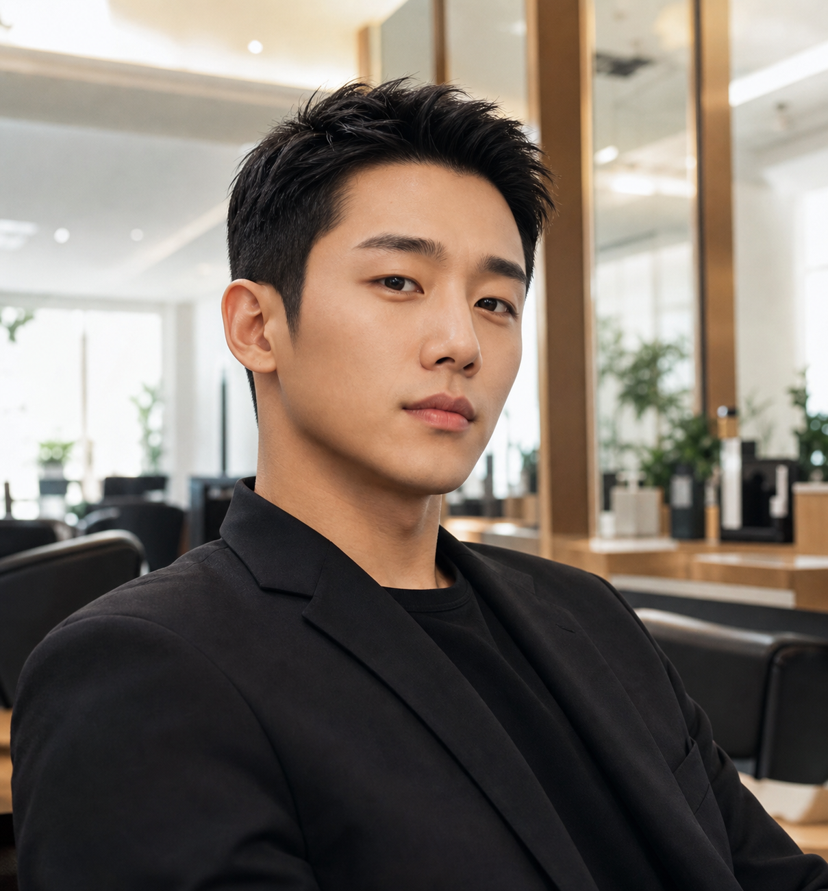 두상 보정 효과로 얼굴이 작아 보이는 숏가일컷