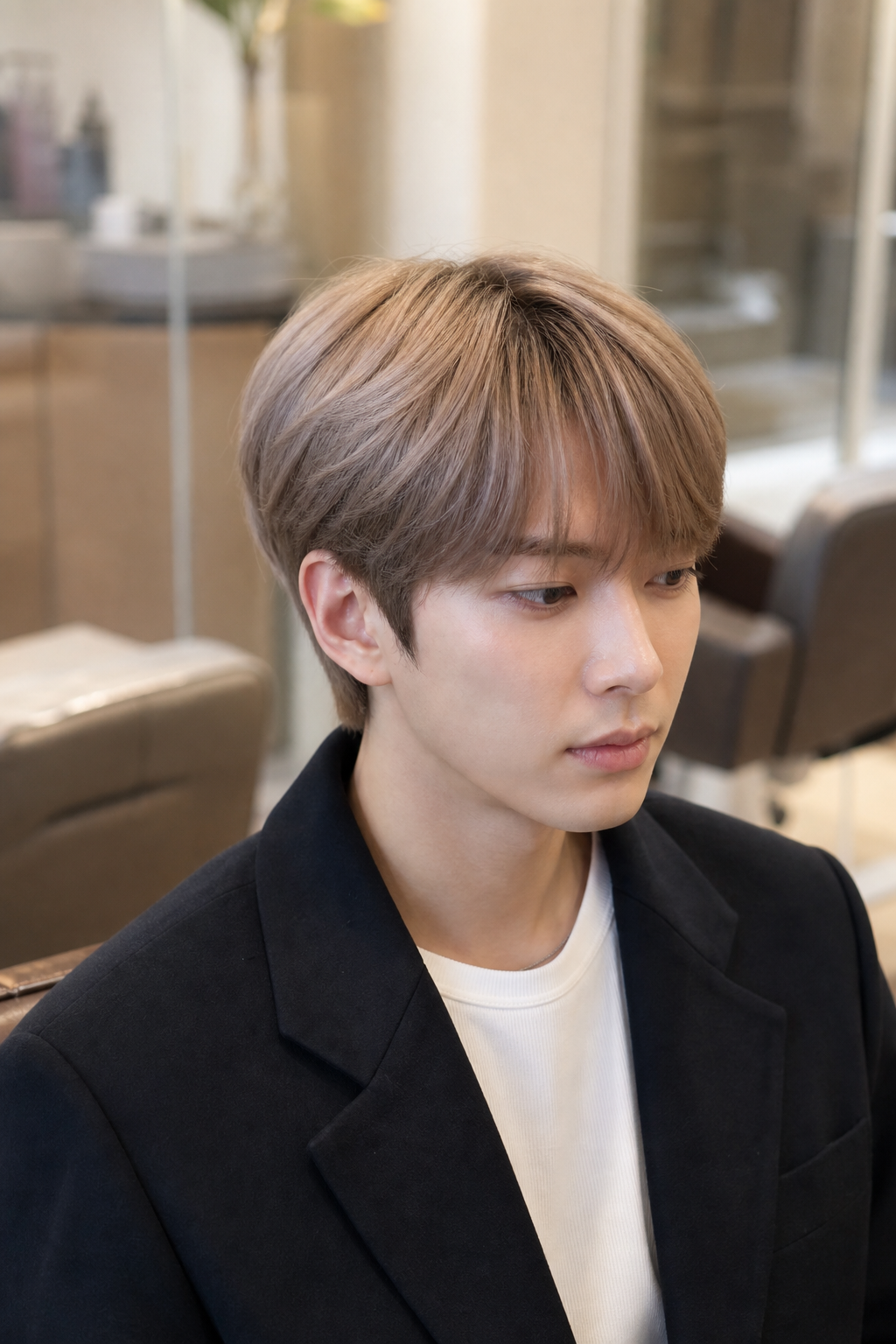 깔끔한 라인과 자연스러운 볼륨이 돋보이는 남성 댄디컷과 다운펌
